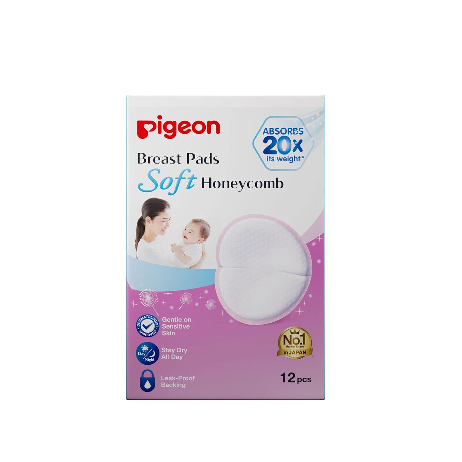 Pigeon Breast Pads Honeycomb (12 Pcs)