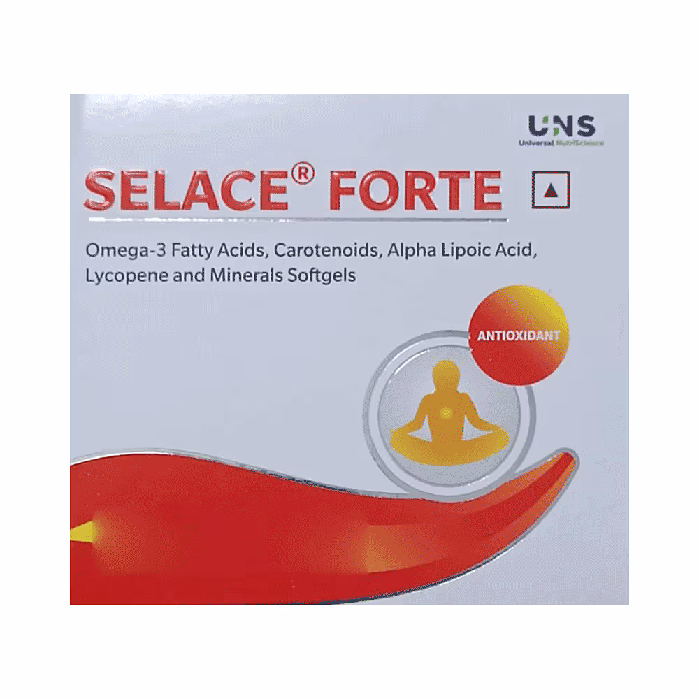 Selace Forte Capsule with Omega 3 Fatty Acids, Carotenoids, Alpha lipoic acid, Lycopene & Minerals