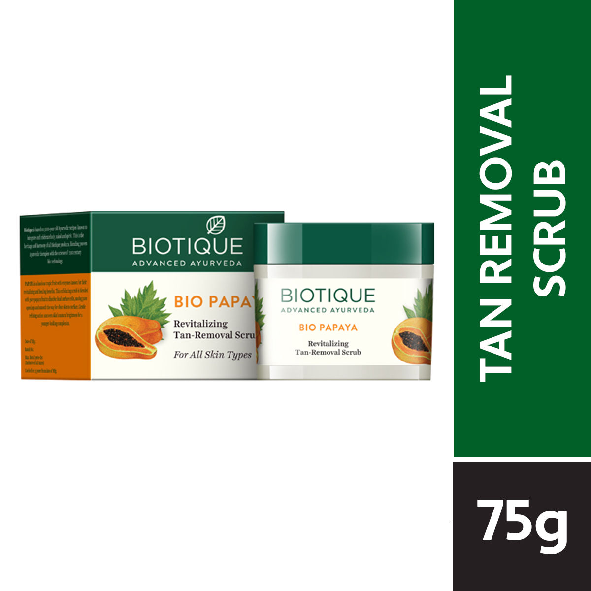 Biotique Bio Papaya Revitalizing Tan-Removal Scrub for All Skin Types