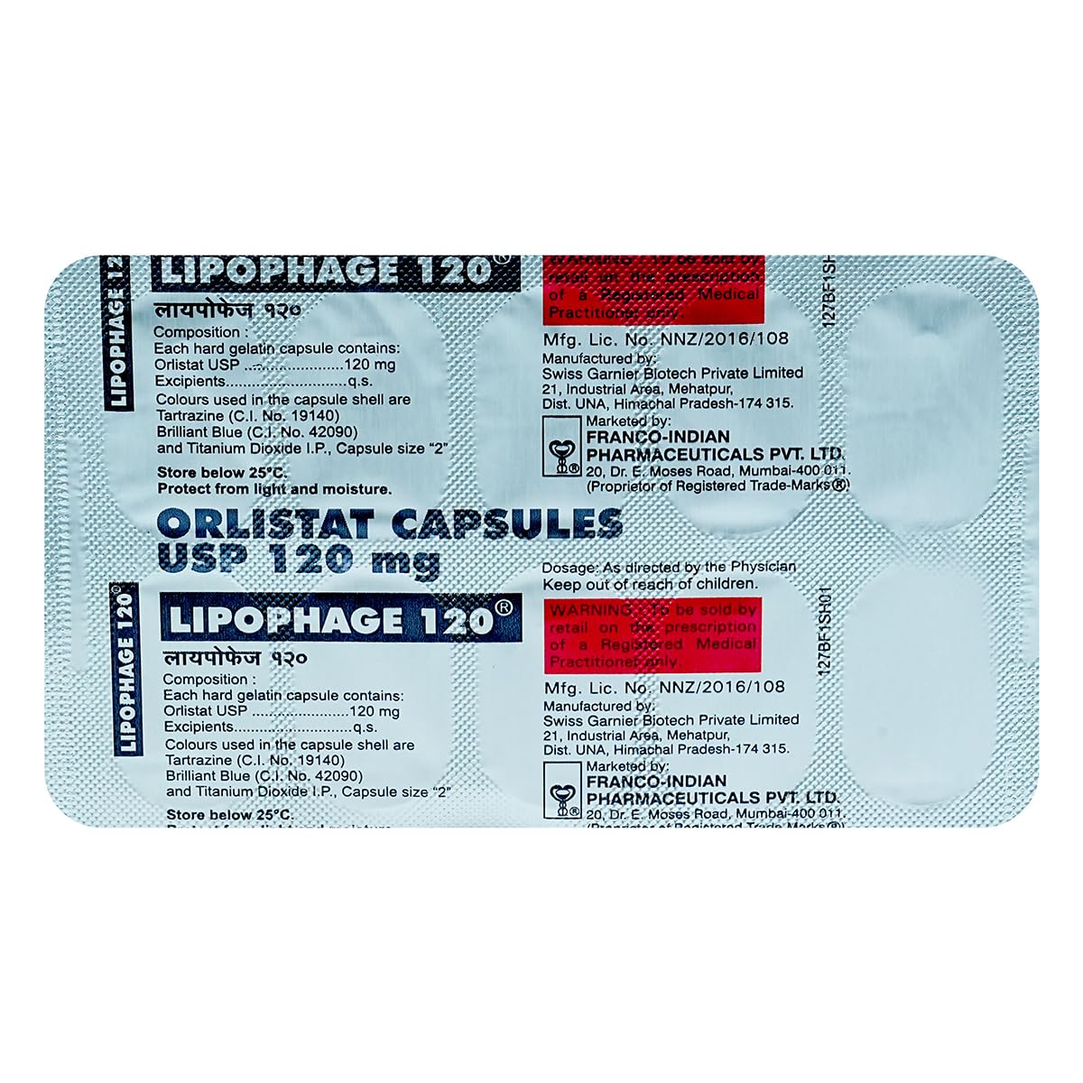 Lipophage 120 Capsule