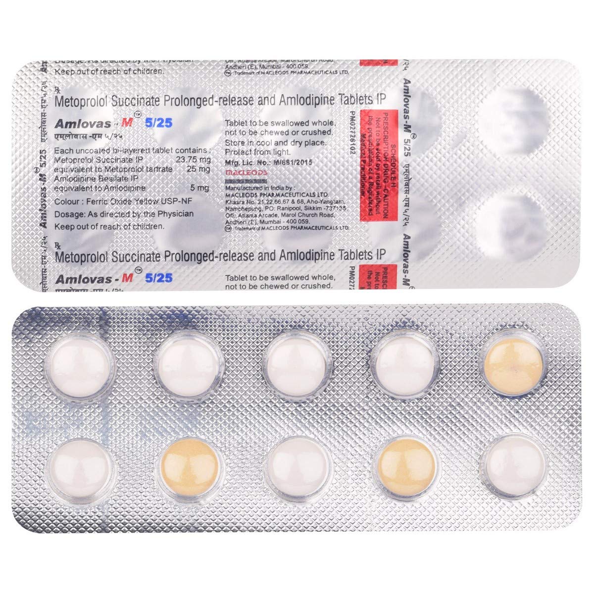 Amlovas-M 5/25 Tablet PR
