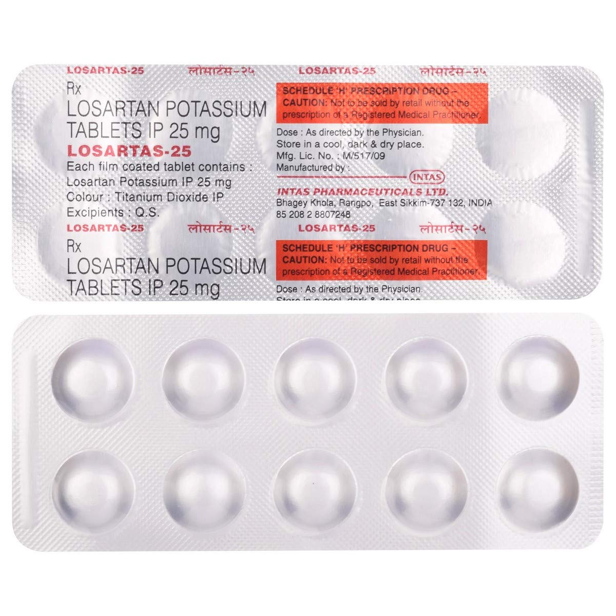 Losartas 25 Tablet