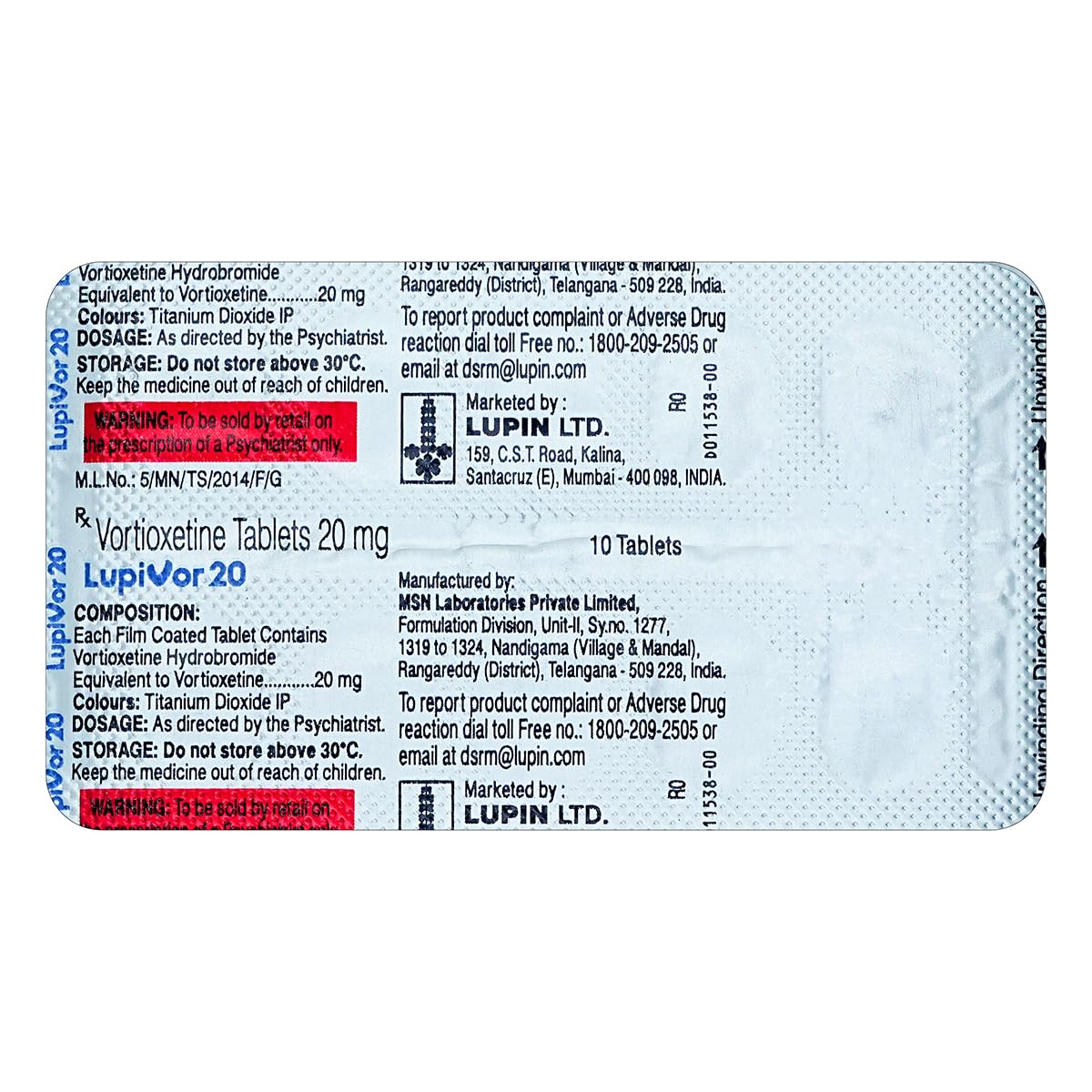 Lupivor 20mg Tablet