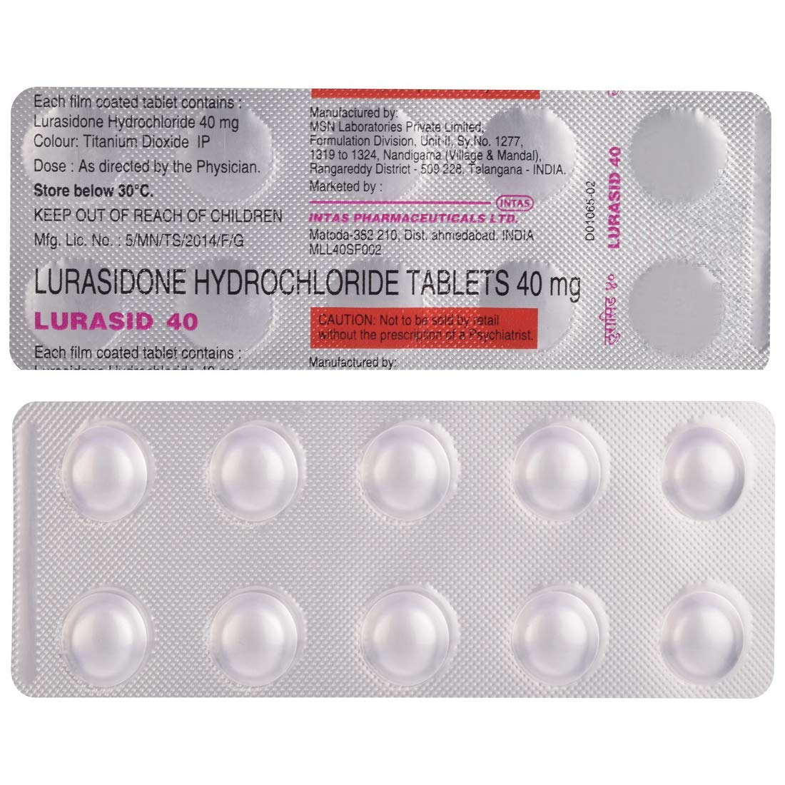 Lurasid 40 Tablet