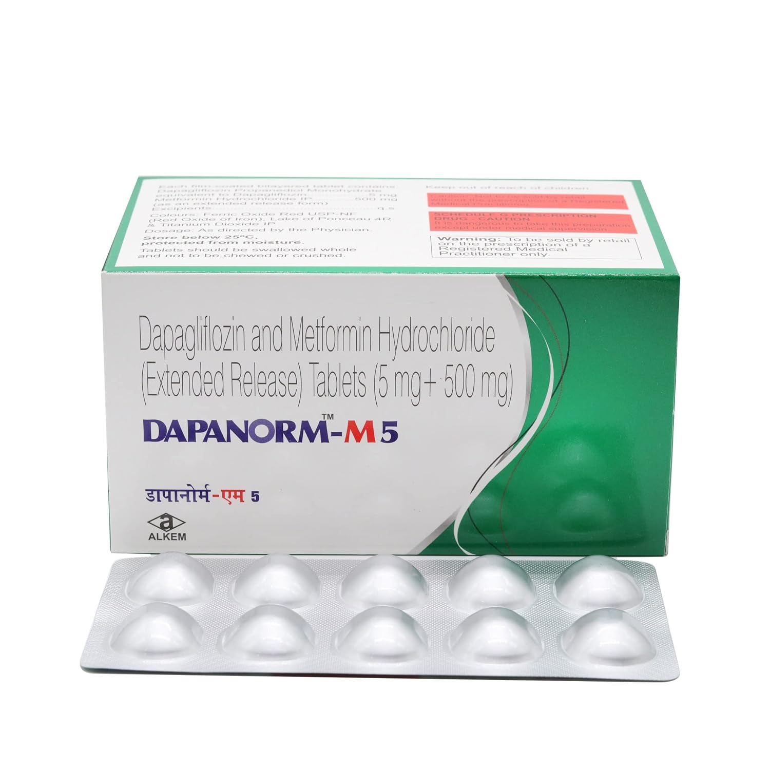 Dapanorm-M 5mg/500mg Tablet