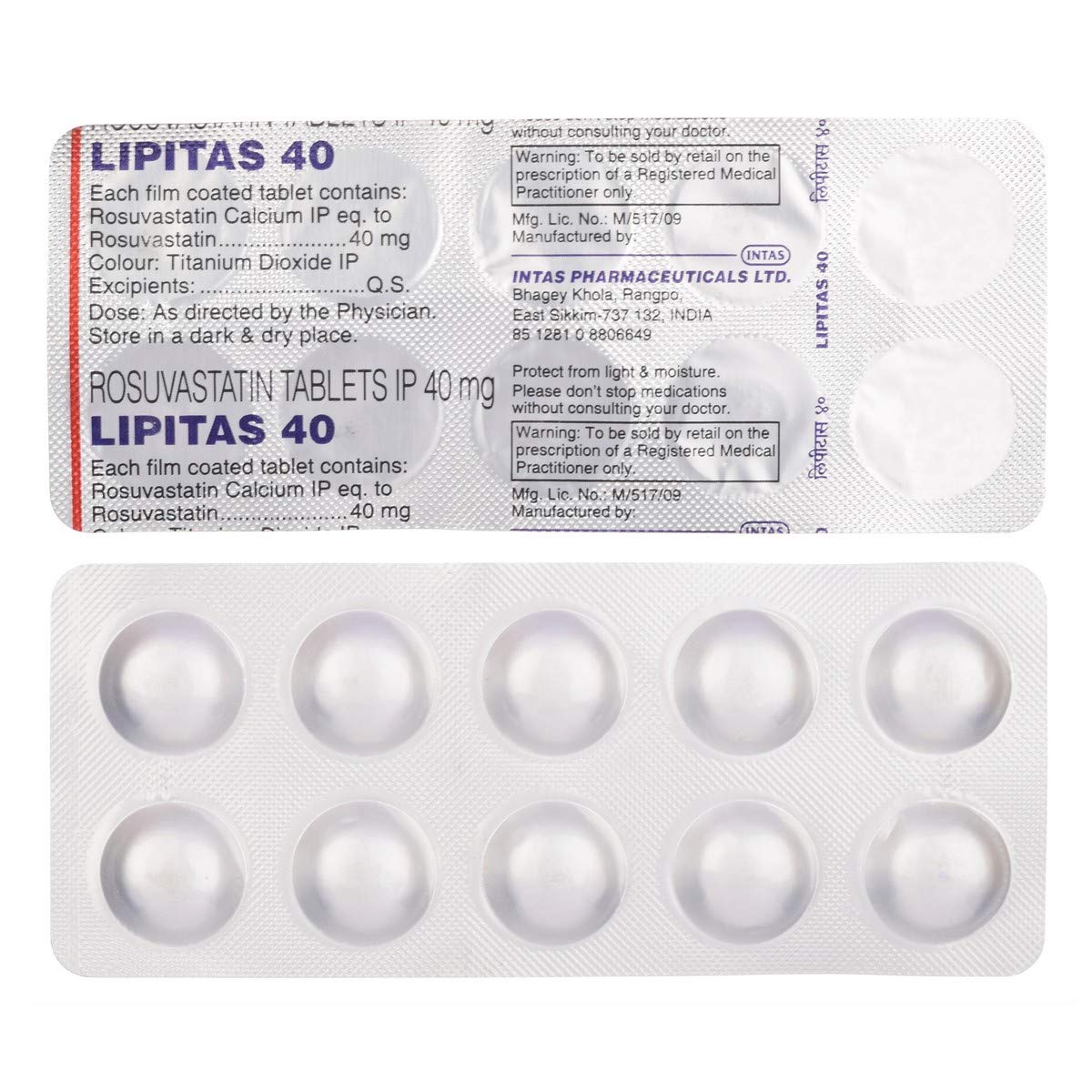 Lipitas 40mg Tablet