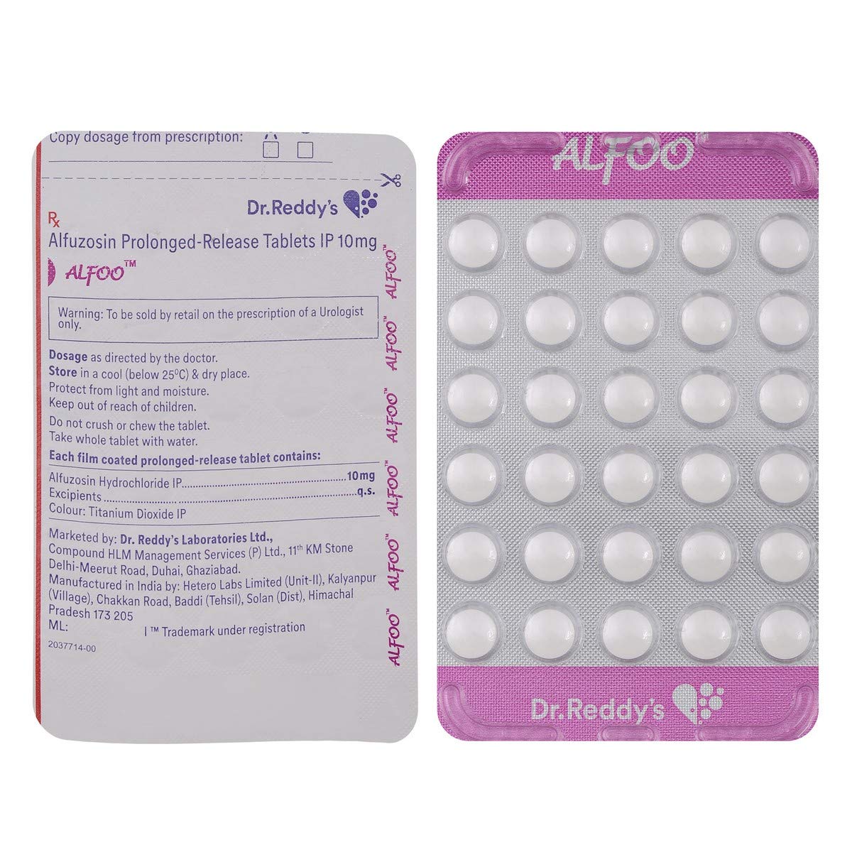 Alfoo 10mg Tablet PR