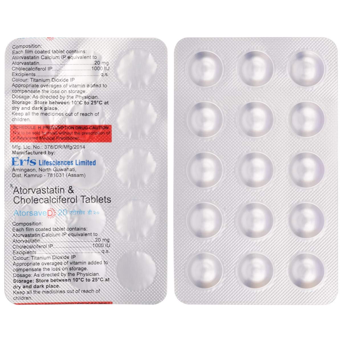 Atorsave D 20 Tablet