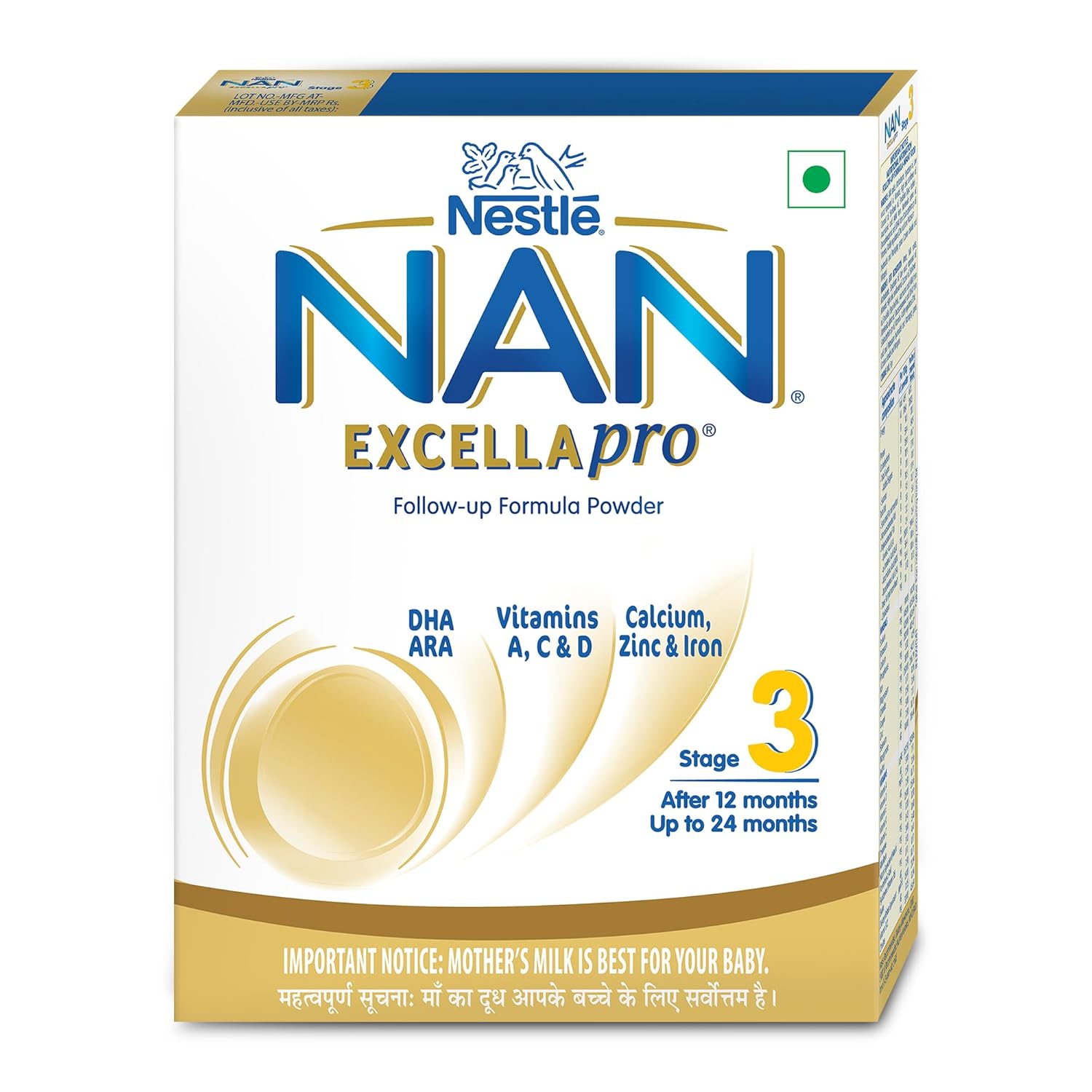 Nestle Nan Excellapro 3 Follow-Up Formula | Powder for Older Infants (After 12 Months)