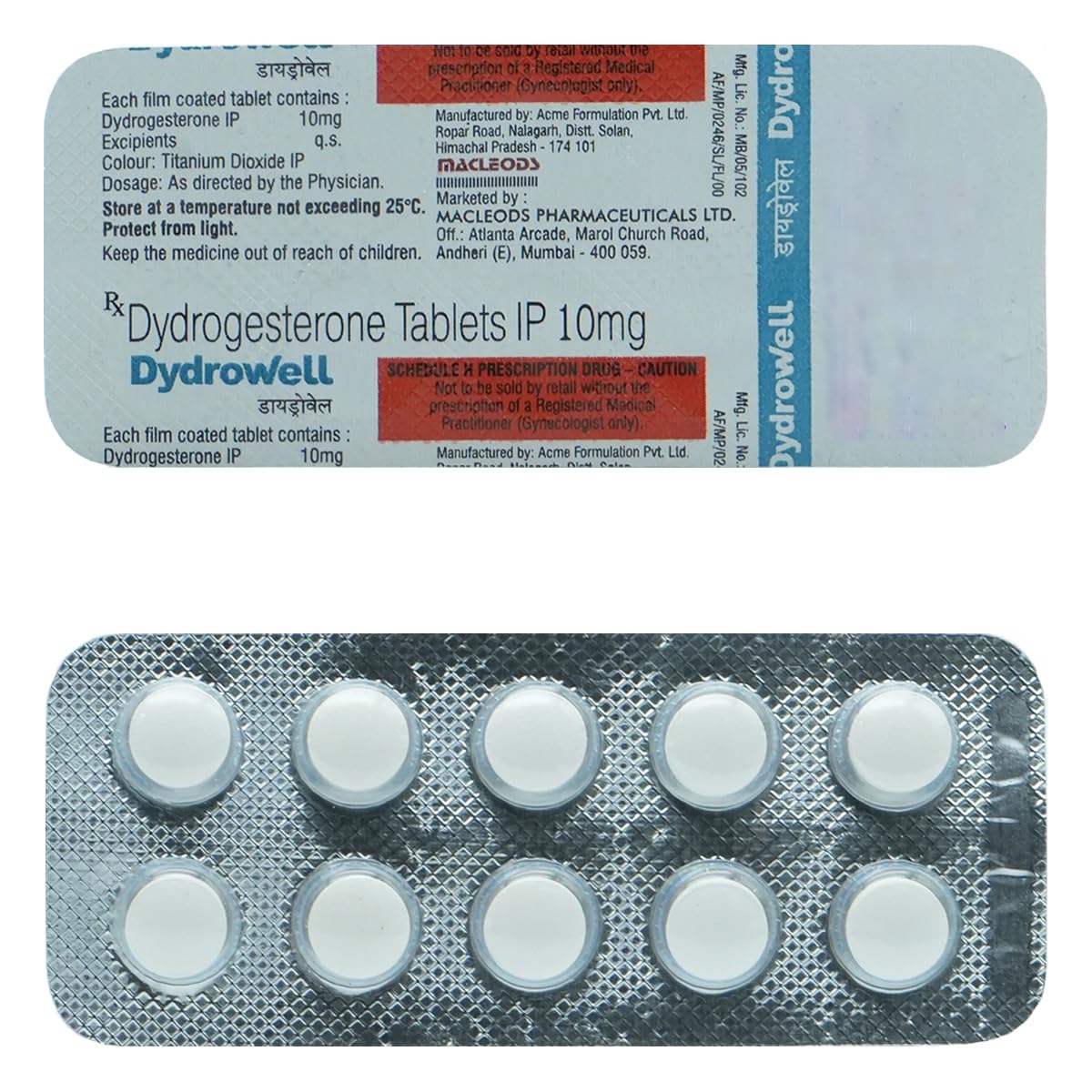 Dydrowell 10mg Tablet