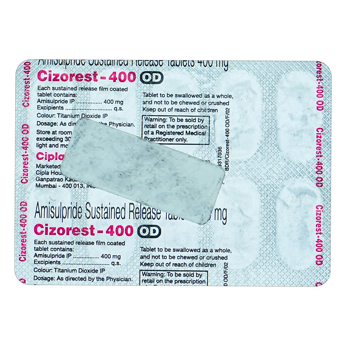 Cizorest 400 OD Tablet SR