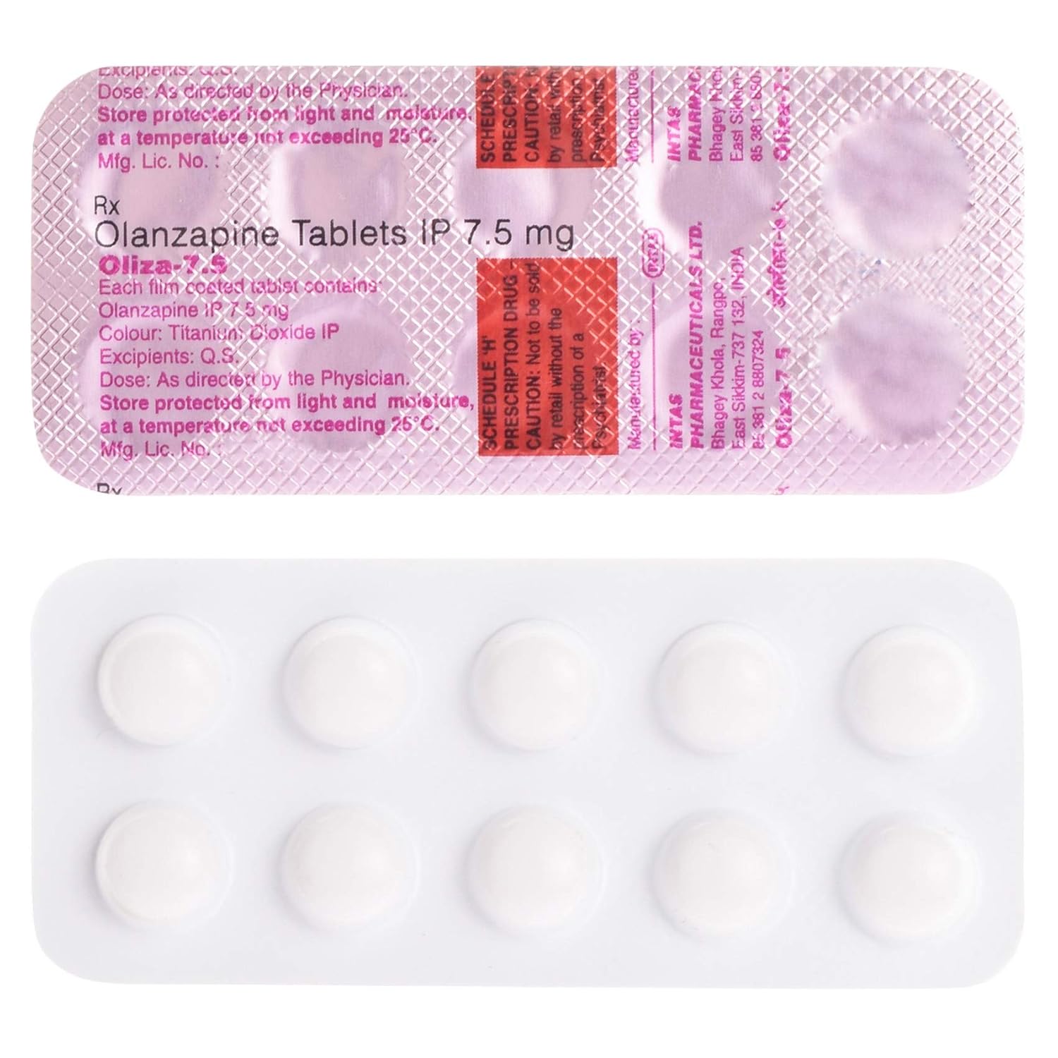 Oliza 7.5mg Tablet