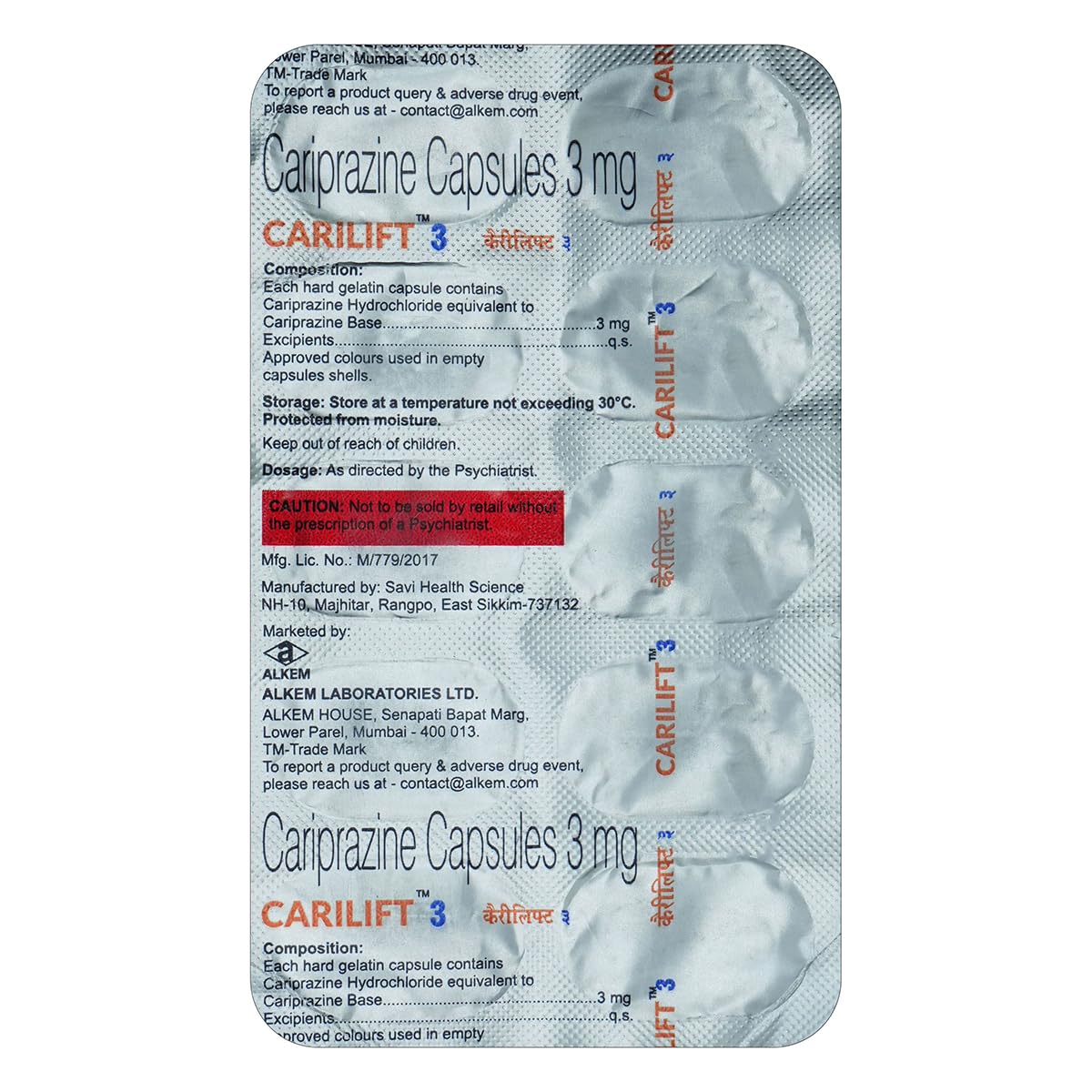 Carilift 3mg Capsule