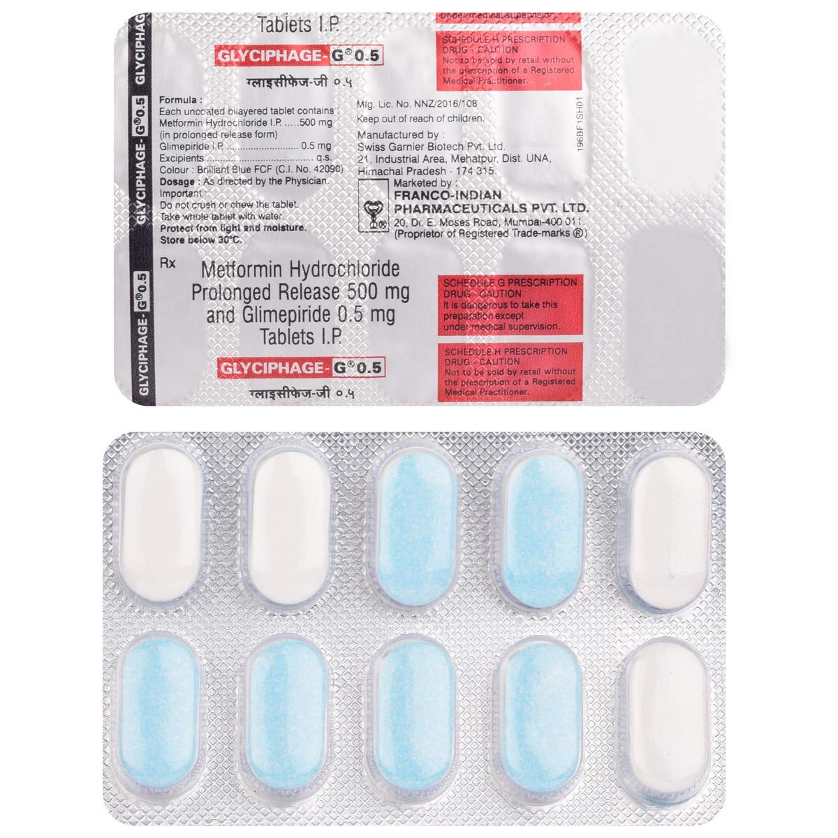 Glyciphage-G 0.5 Tablet PR