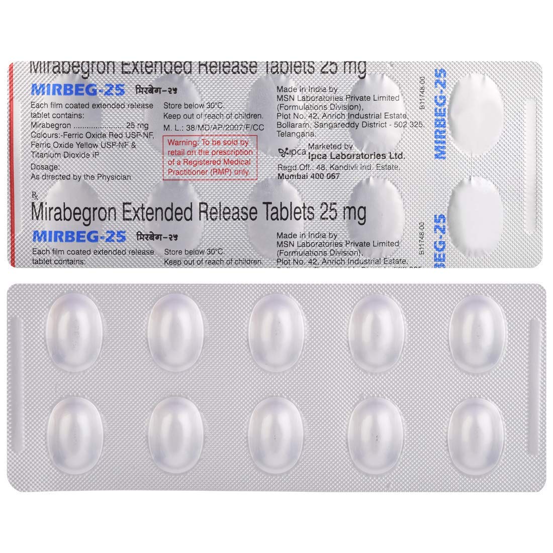 Mirago 25 Tablet ER