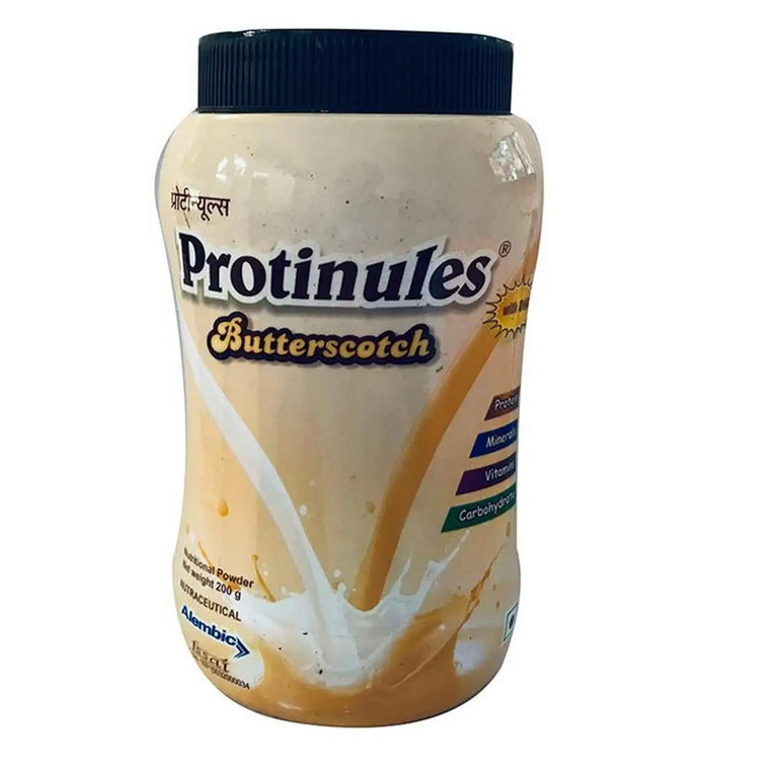 Protinules Powder with Whey Protein, DHA, Vitamins & Minerals | Flavour Butterscotch Gluten Free