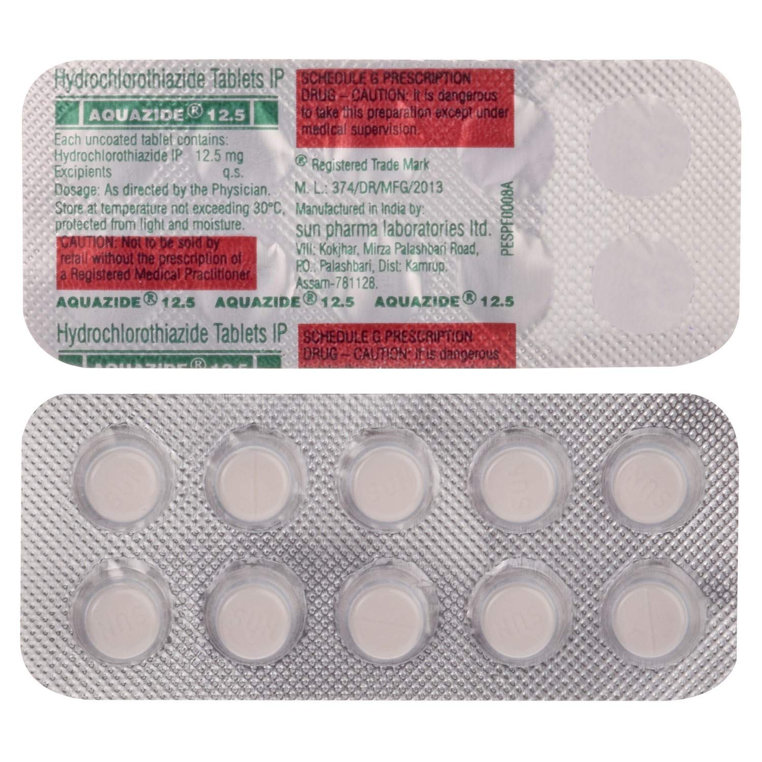 Aquazide 12.5 Tablet