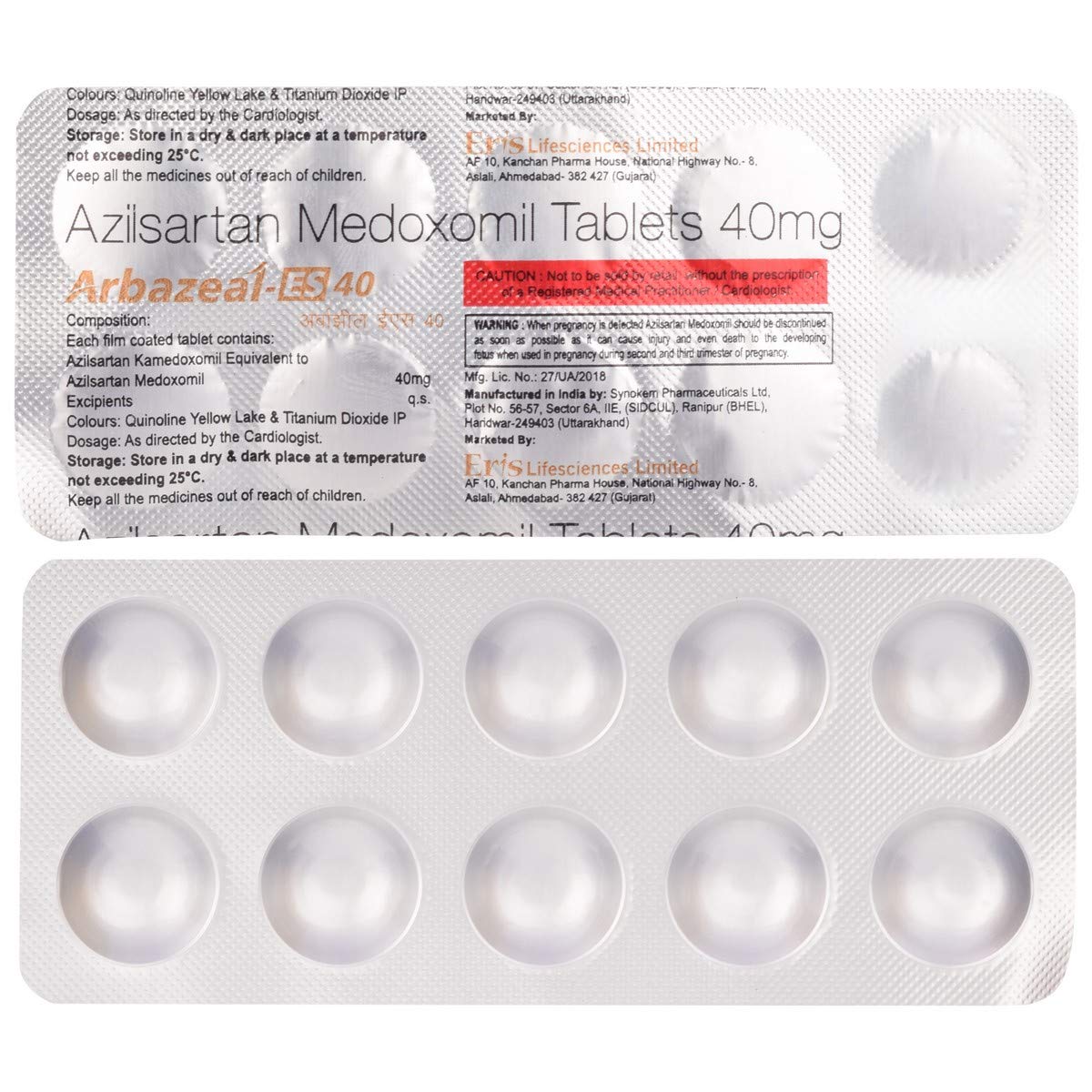 Arbazeal-ES 40 Tablet