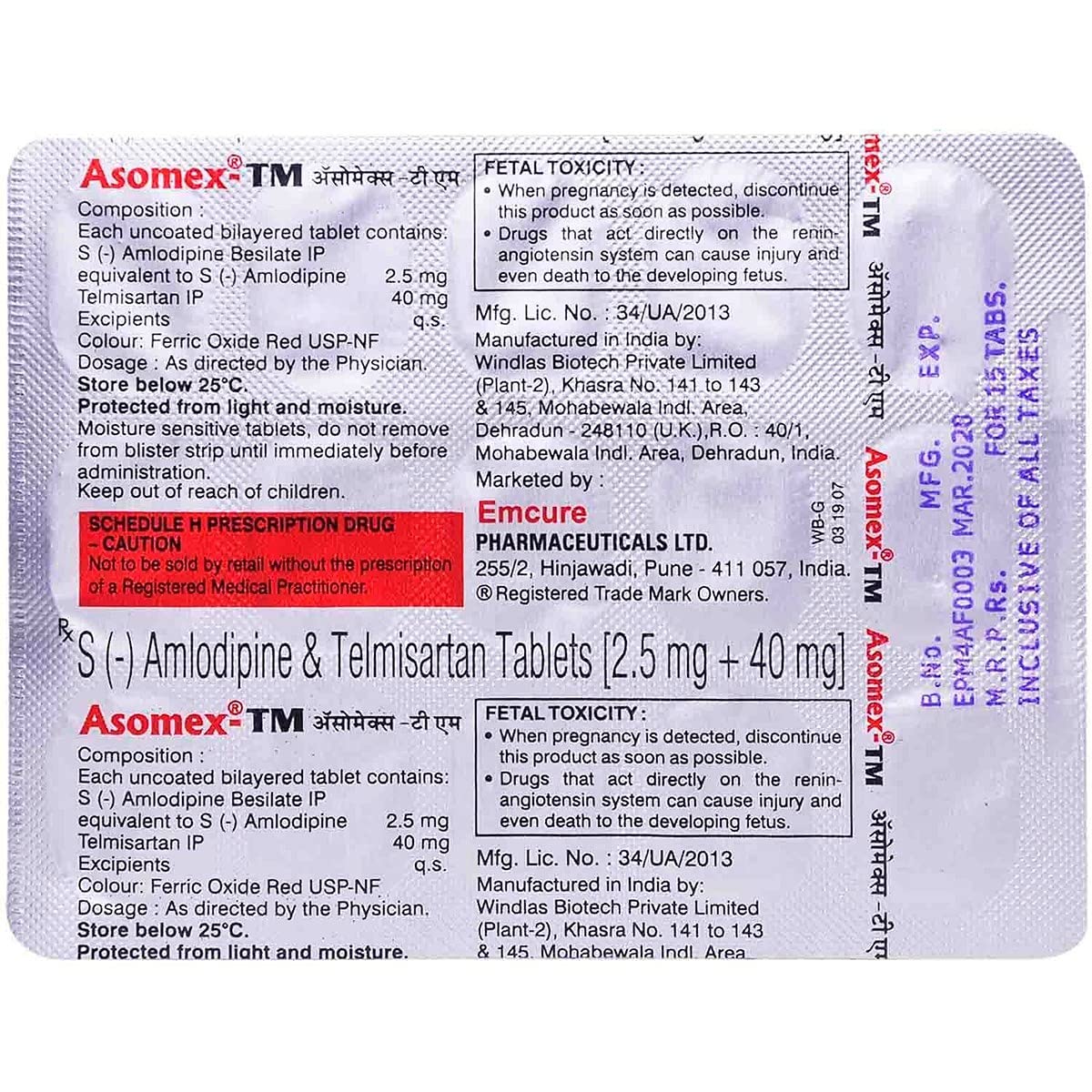 Asomex-TM Tablet