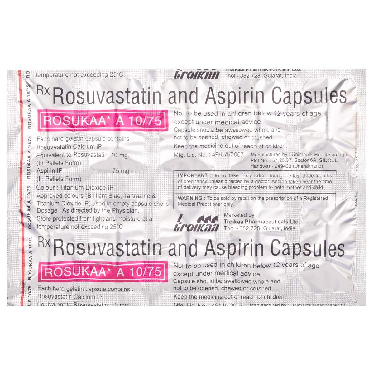 Rosukaa A 10/75 Capsule