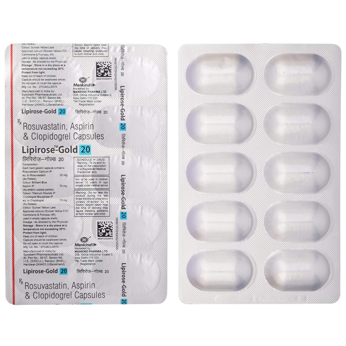 Lipirose-Gold 20 Capsule