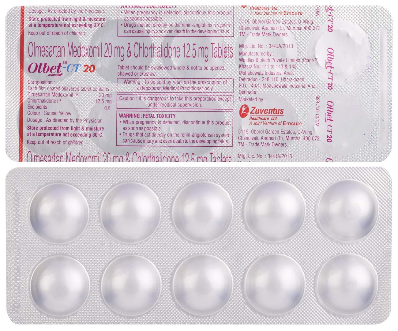 Olbet-CT 20 Tablet