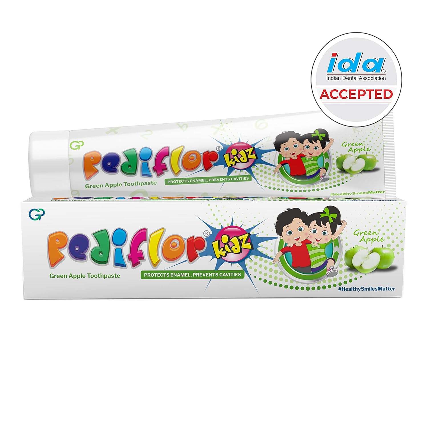 Pediflor Kidz Toothpaste | Protects Enamel & Prevents Cavity | Flavour Green Apple