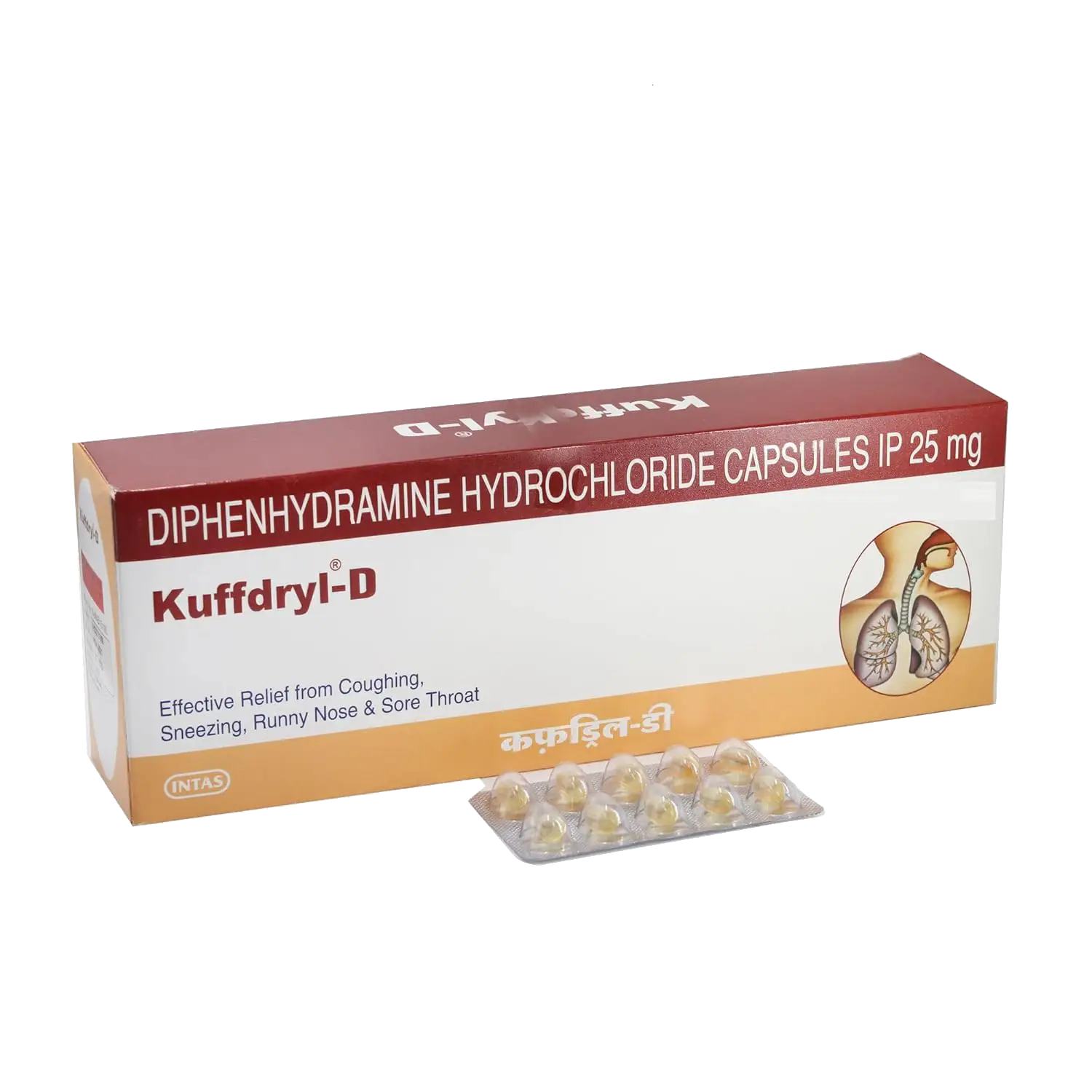 Kuffdryl D 25mg Capsule