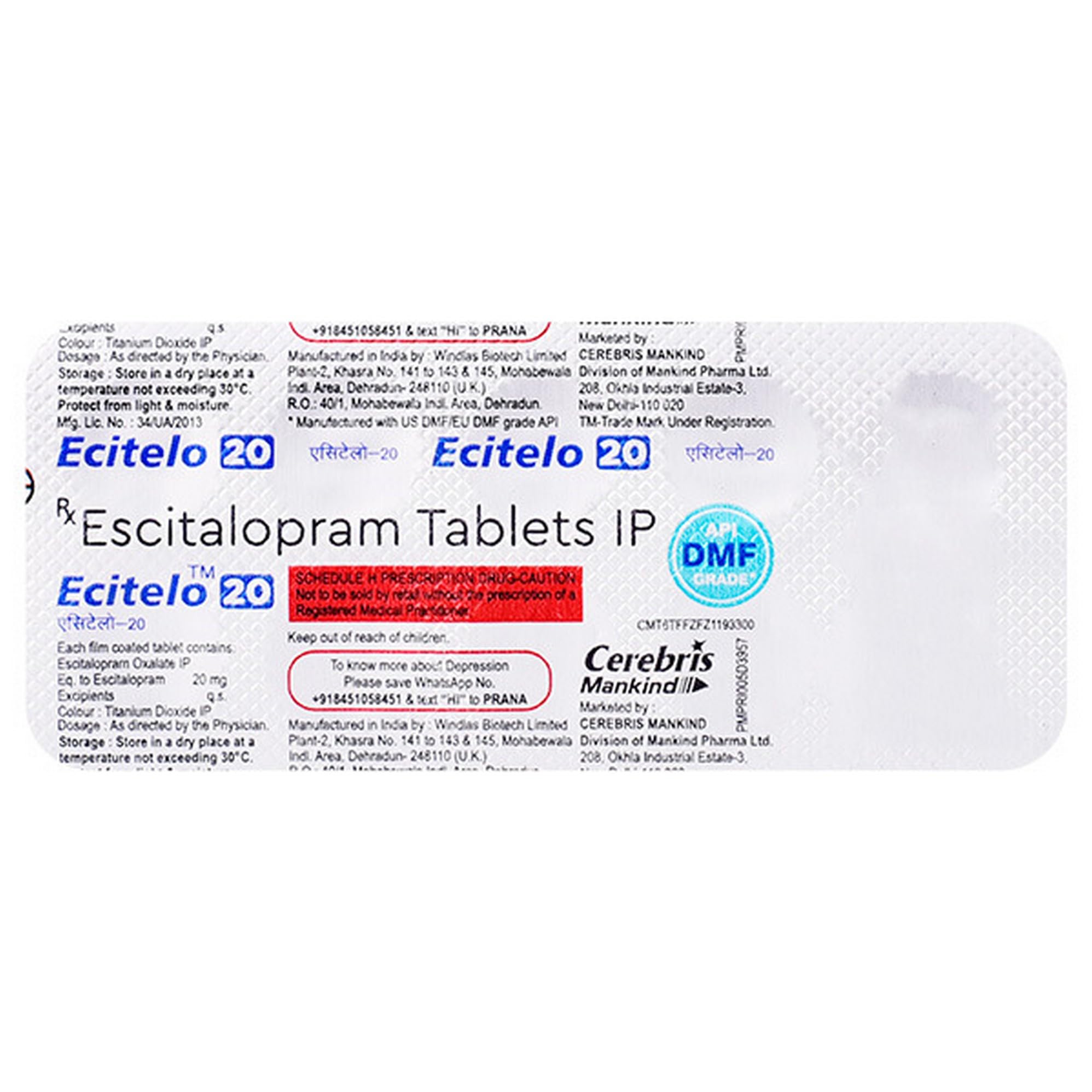 Ecitelo 20mg Tablet