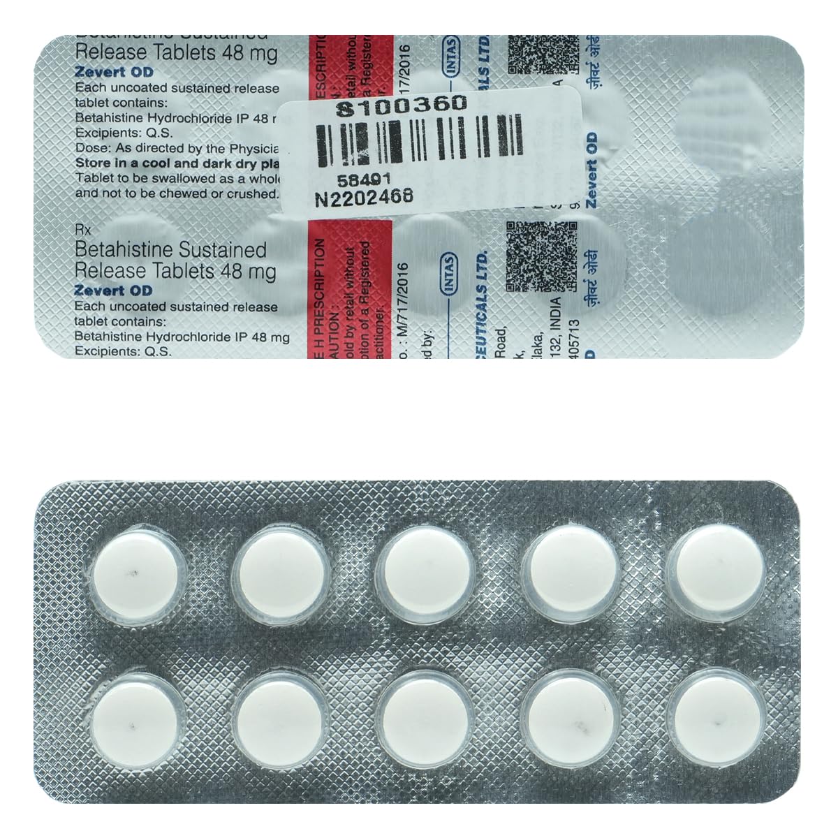 Zevert OD 48mg Tablet