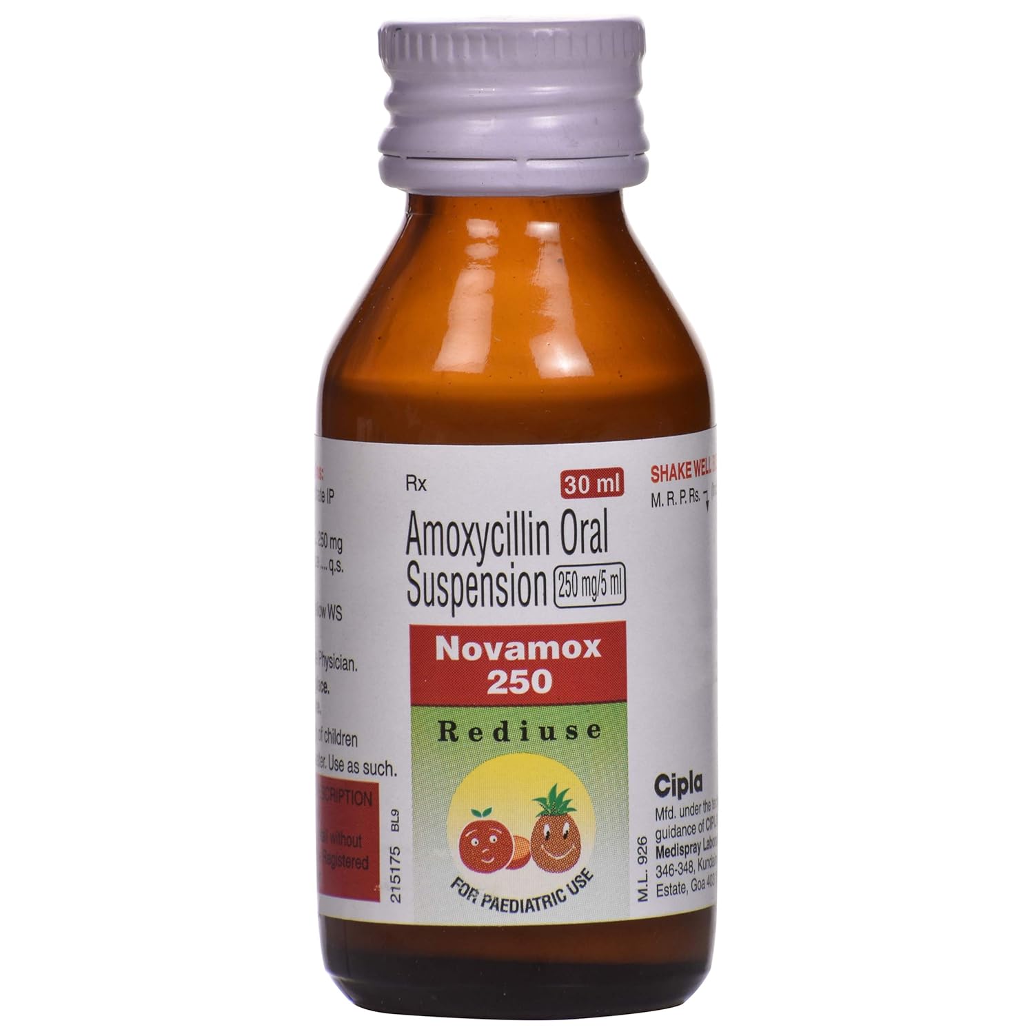 Novamox 250 Rediuse Oral Suspension