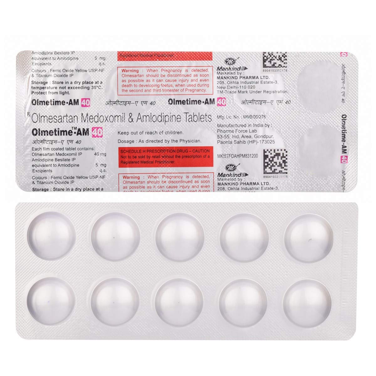 Olmetime-AM 40 Tablet