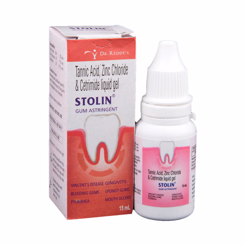 Stolin Gum Astringent for Bleeding Gums & Mouth Ulcers