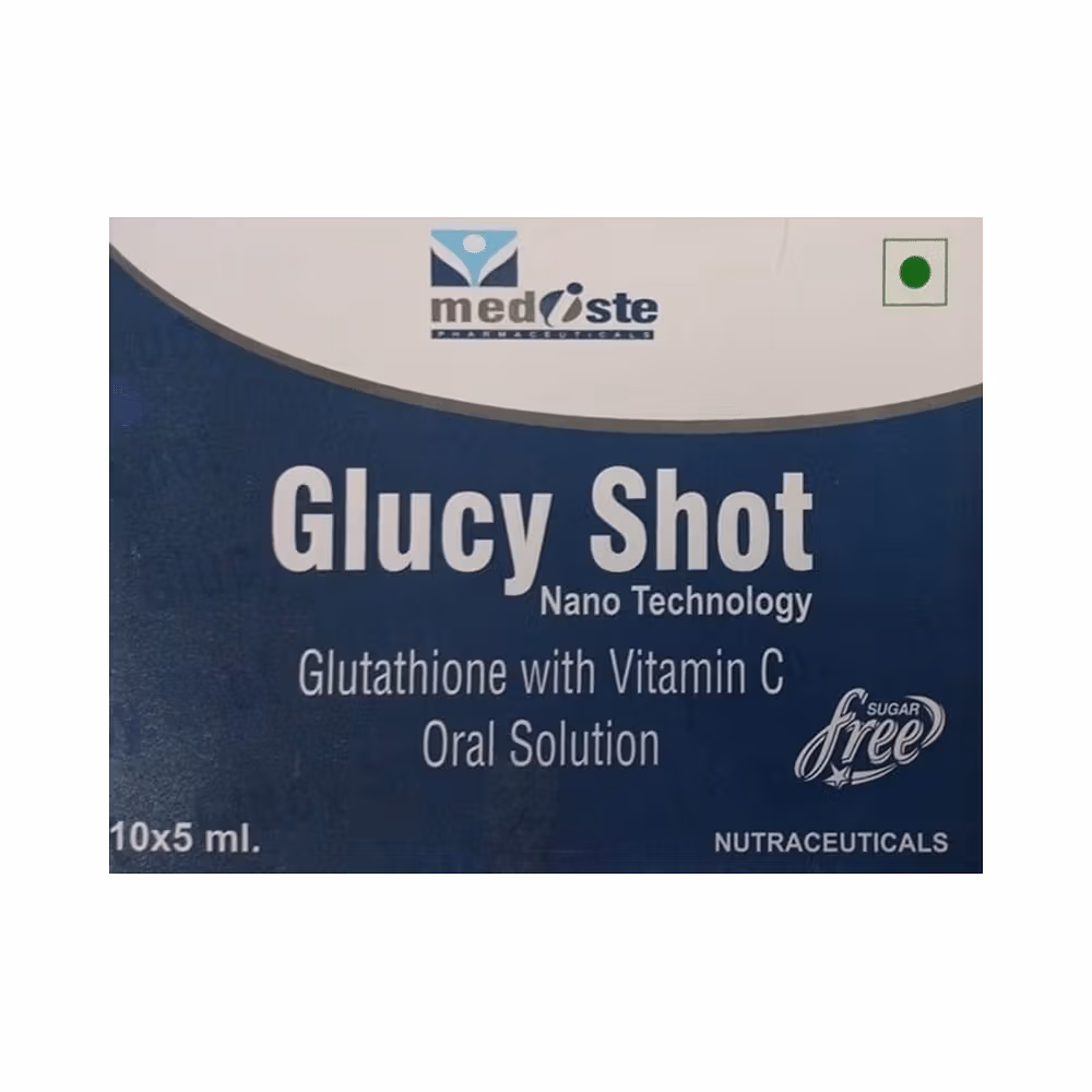 Glucy Shot Glutathione with Vitamin C Oral Solution Sugar Free
