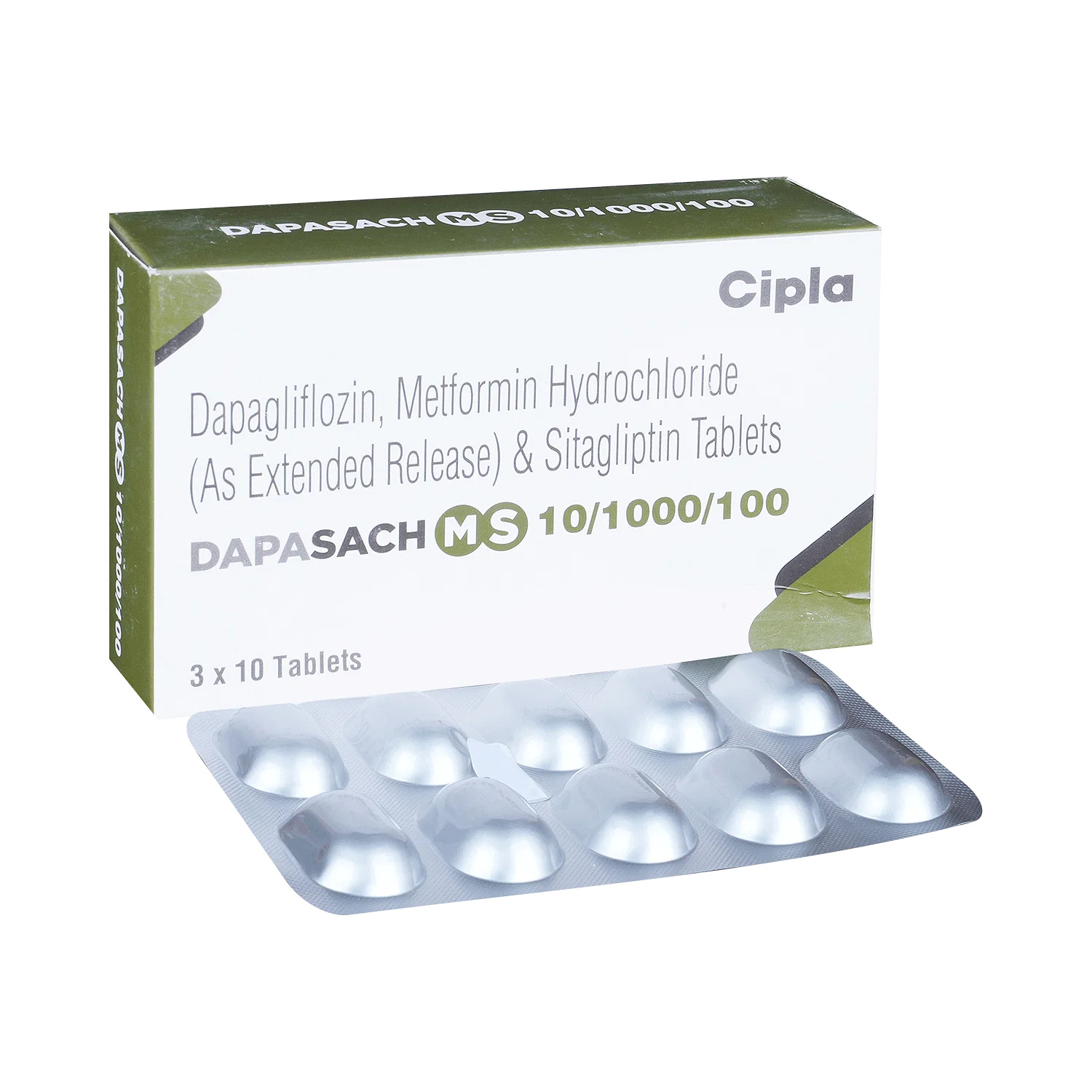 DapaSach MS 10/1000/100 Tablet ER