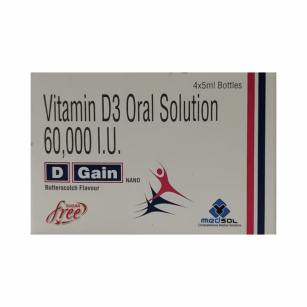 D Gain Nano Oral Solution Butterscotch Sugar Free