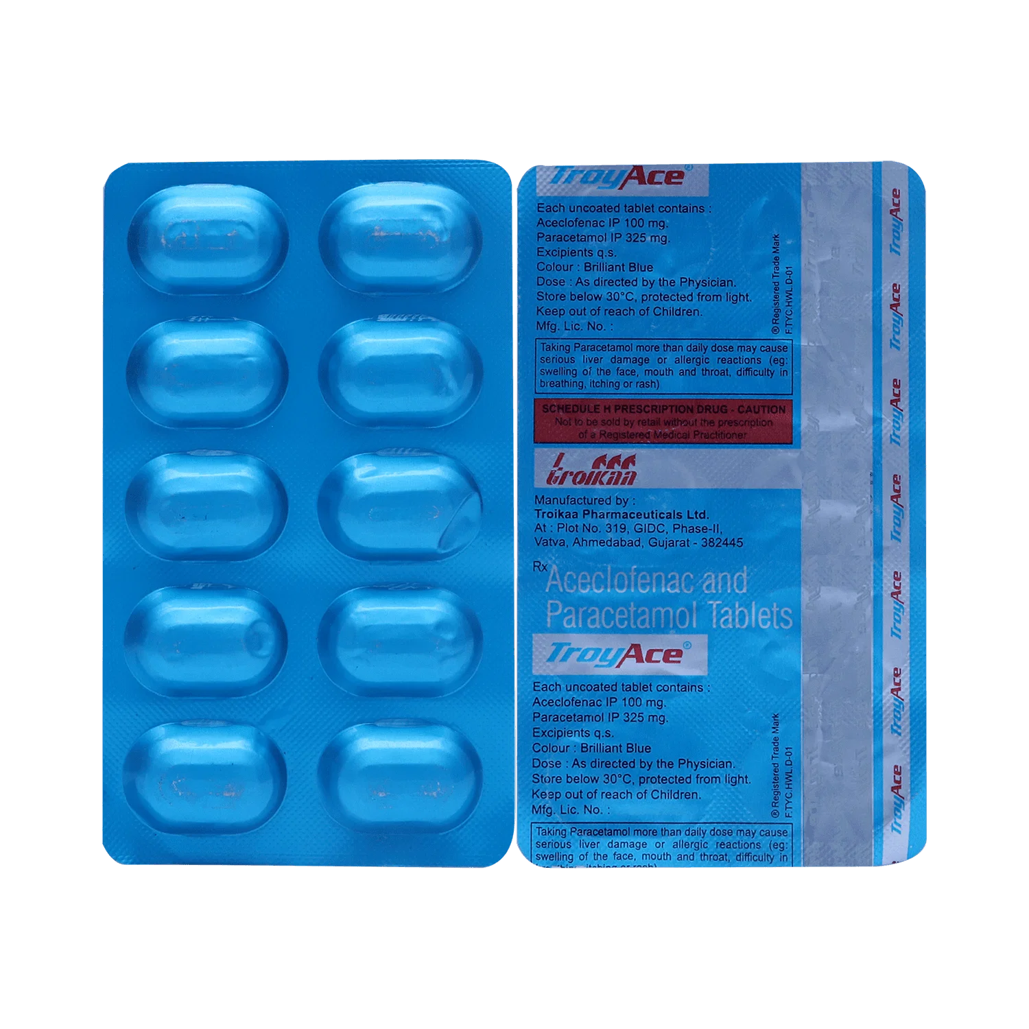 Troyace 100mg/325mg Tablet