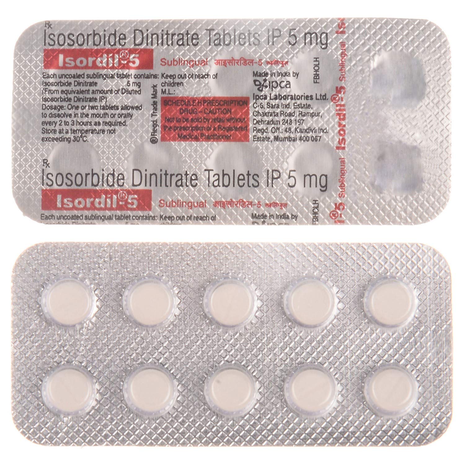 Isordil 5 Sublingual tablet