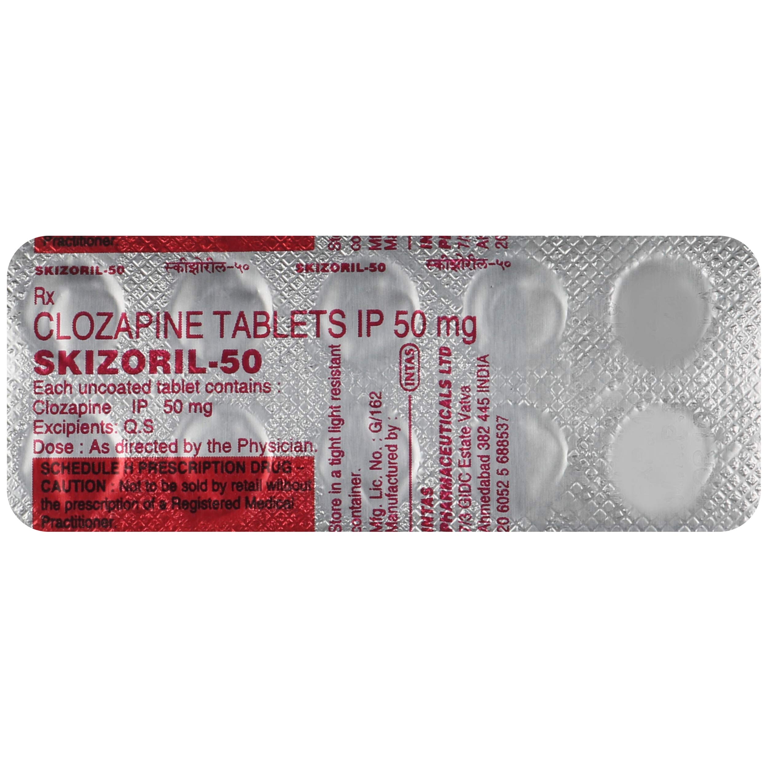 Skizoril 50mg Tablet