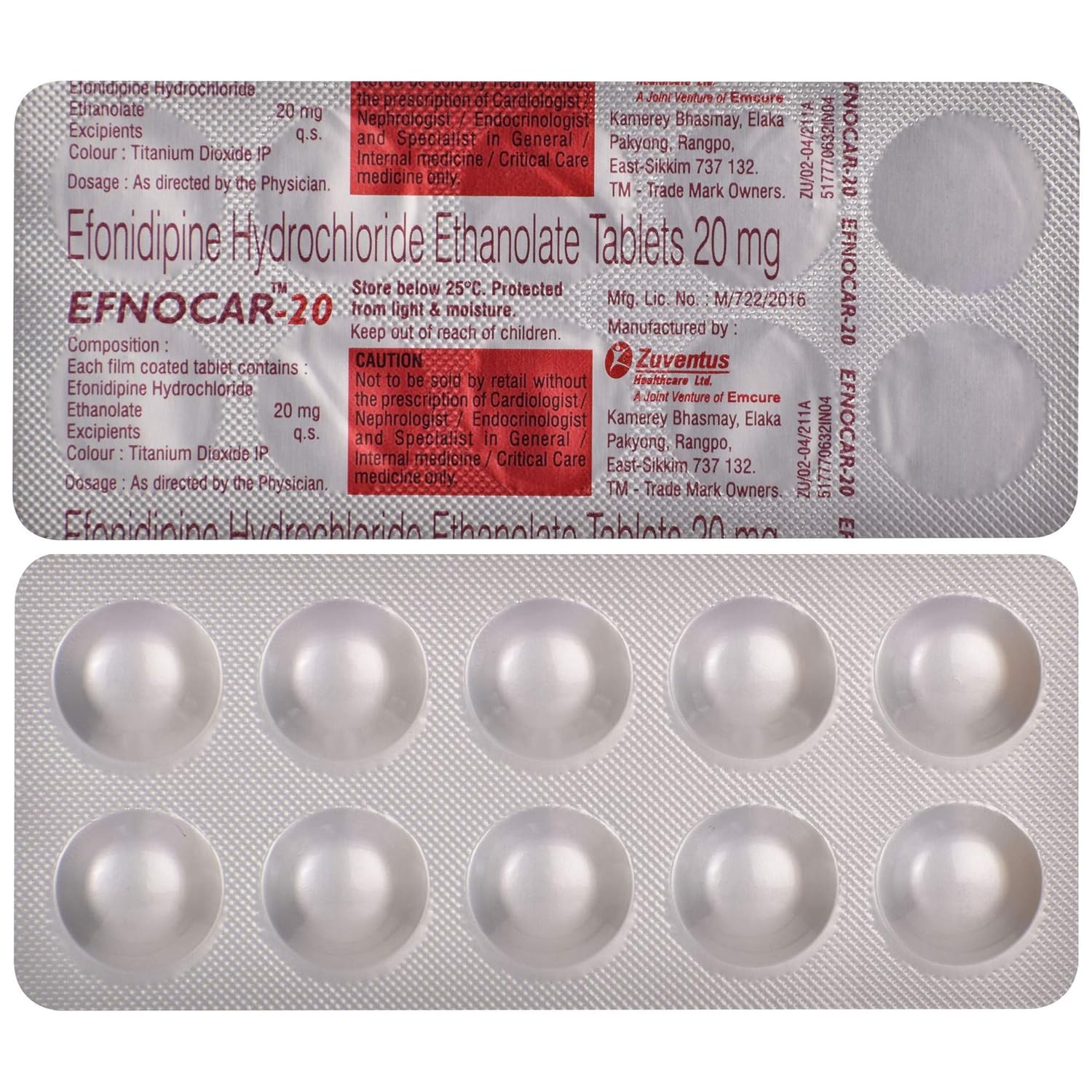 Efnocar 20 Tablet