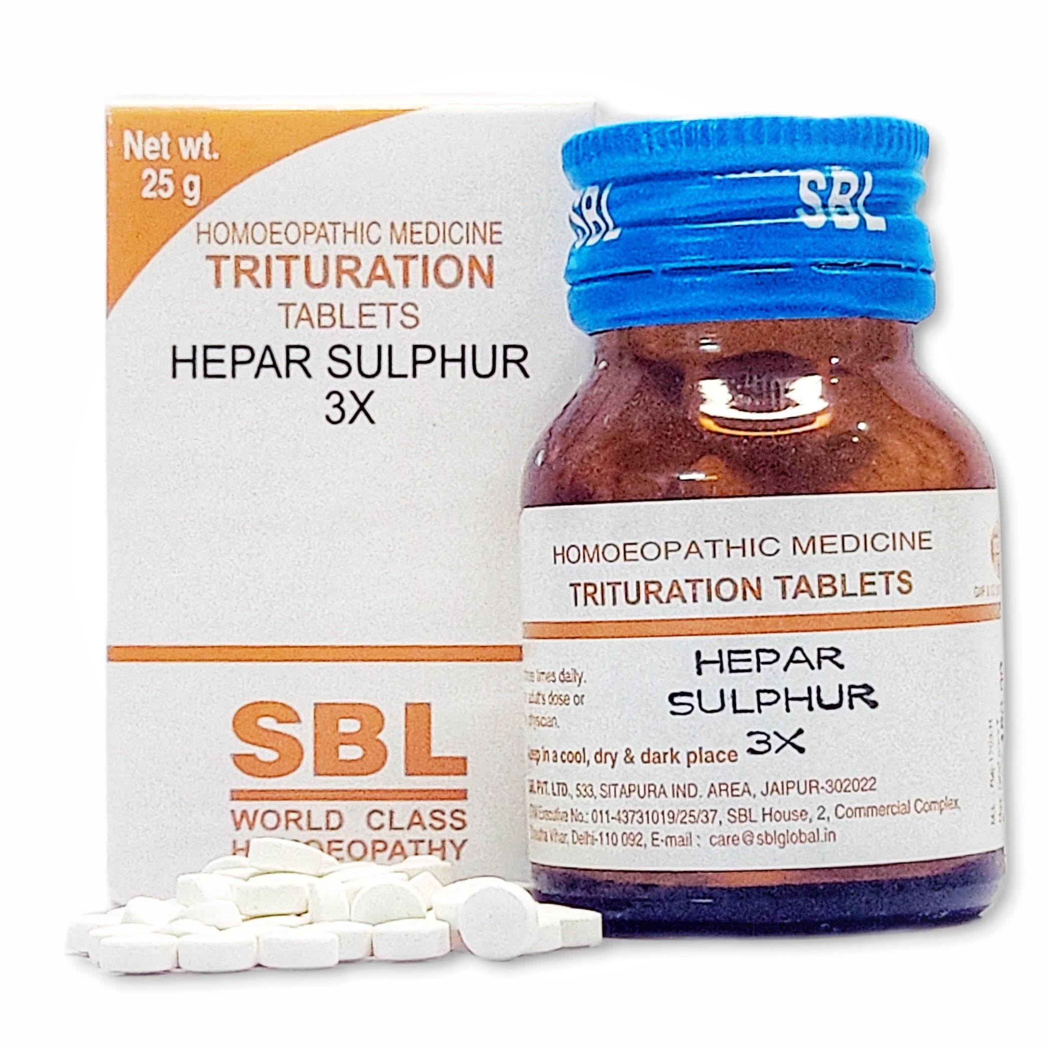 SBL Hepar Sulphur Trituration Tablet 3X