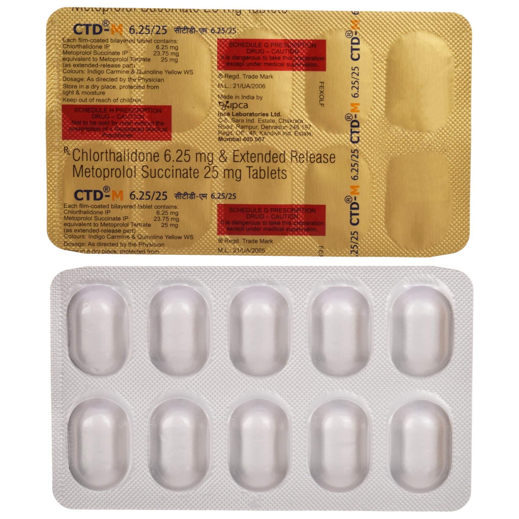 CTD-M 6.25/25 Tablet ER