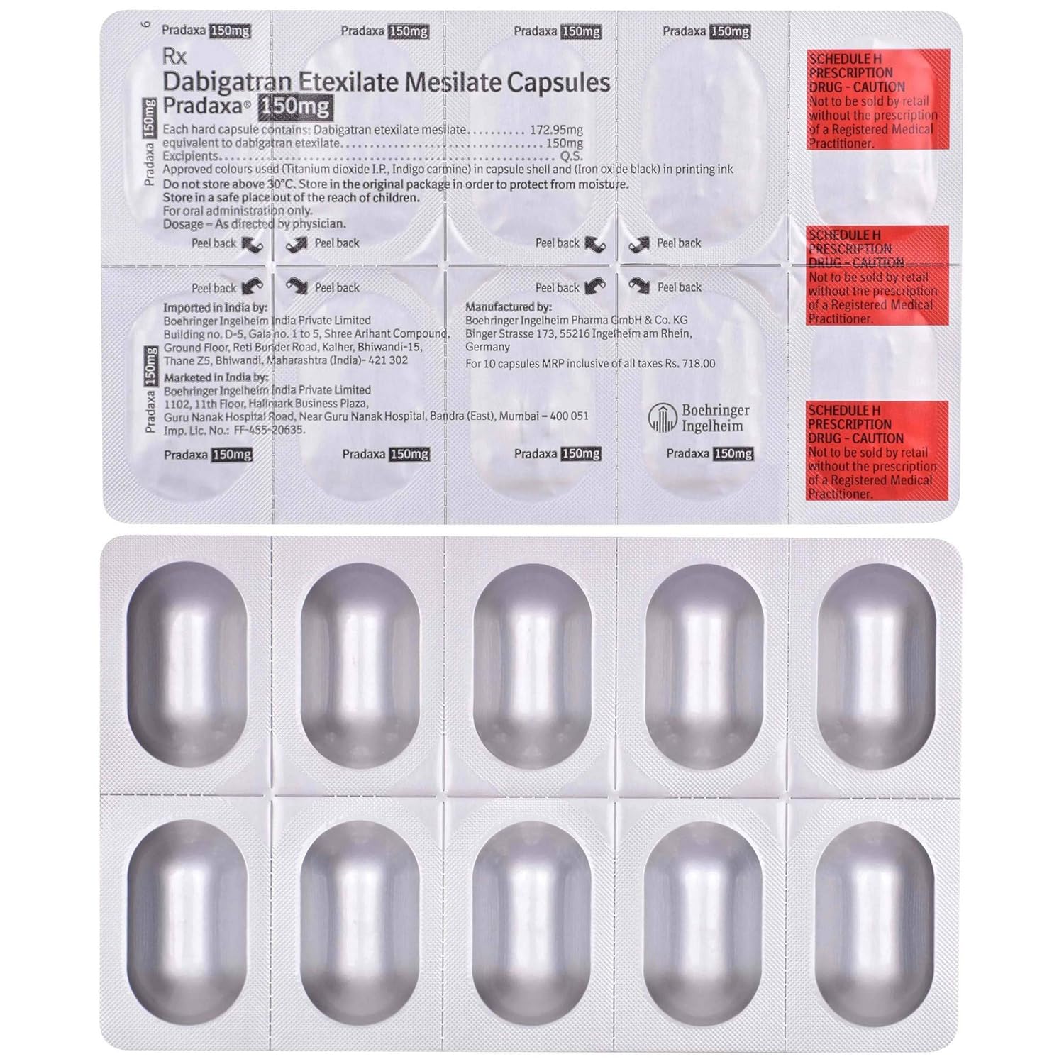 Pradaxa 150mg Capsule