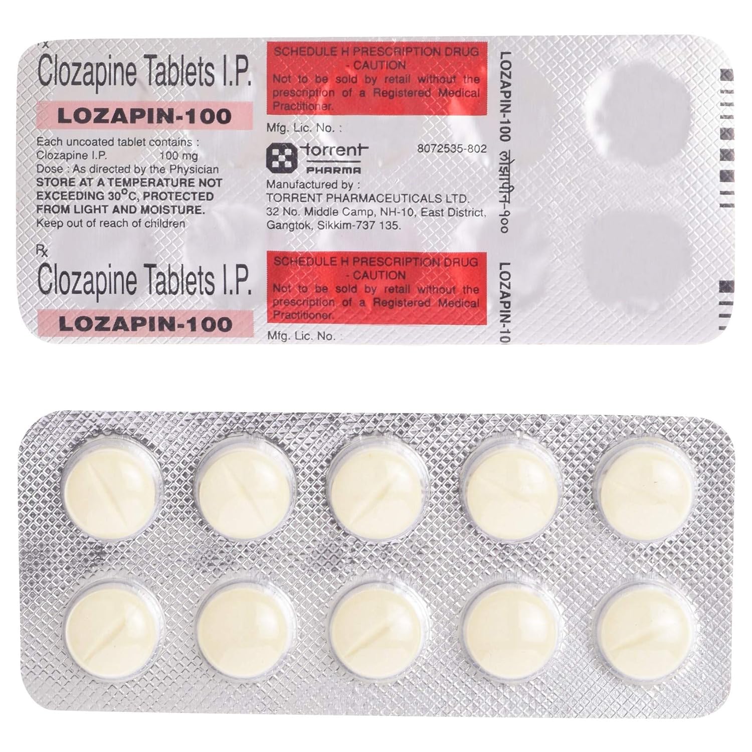 Lozapin 100mg Tablet