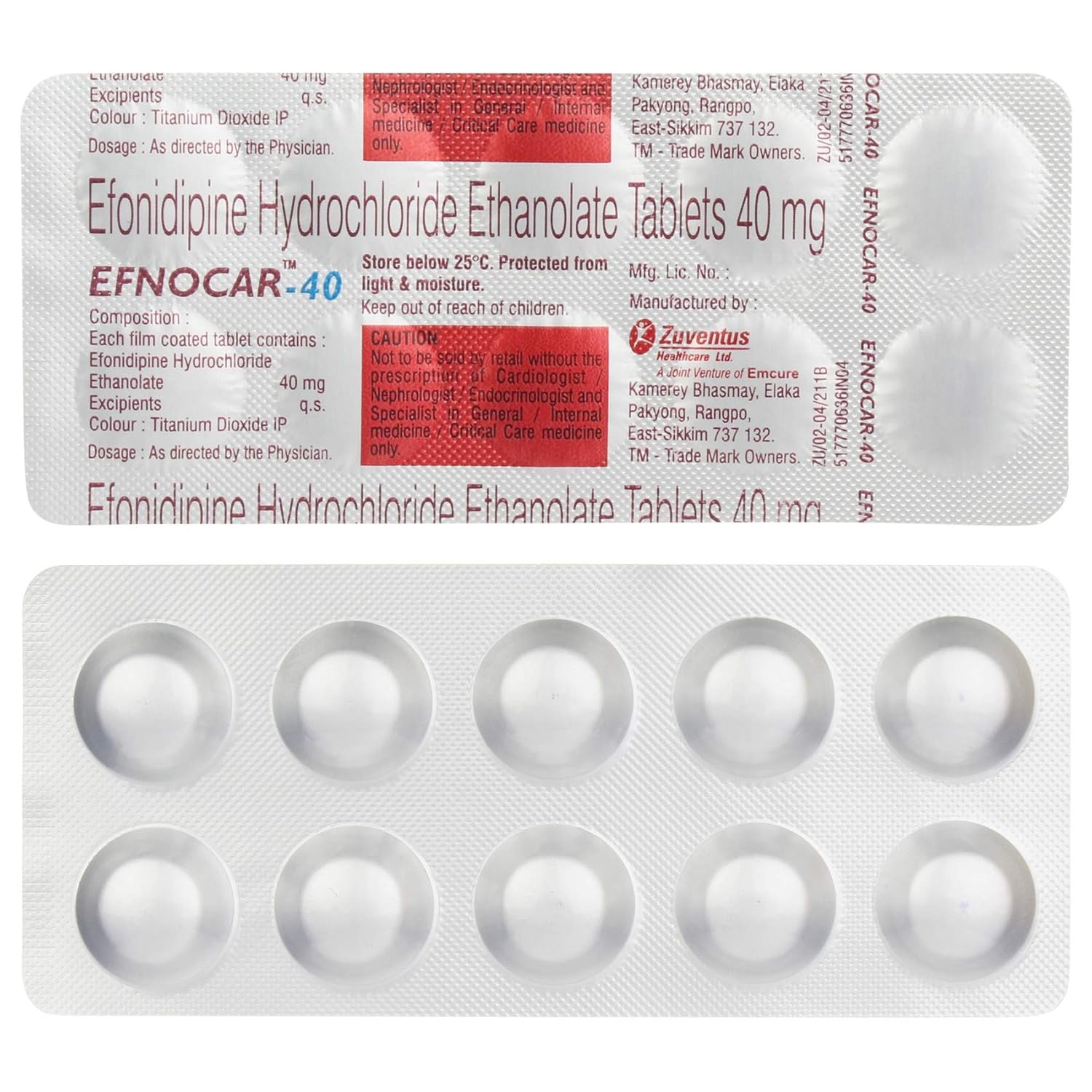 Efnocar 40 Tablet