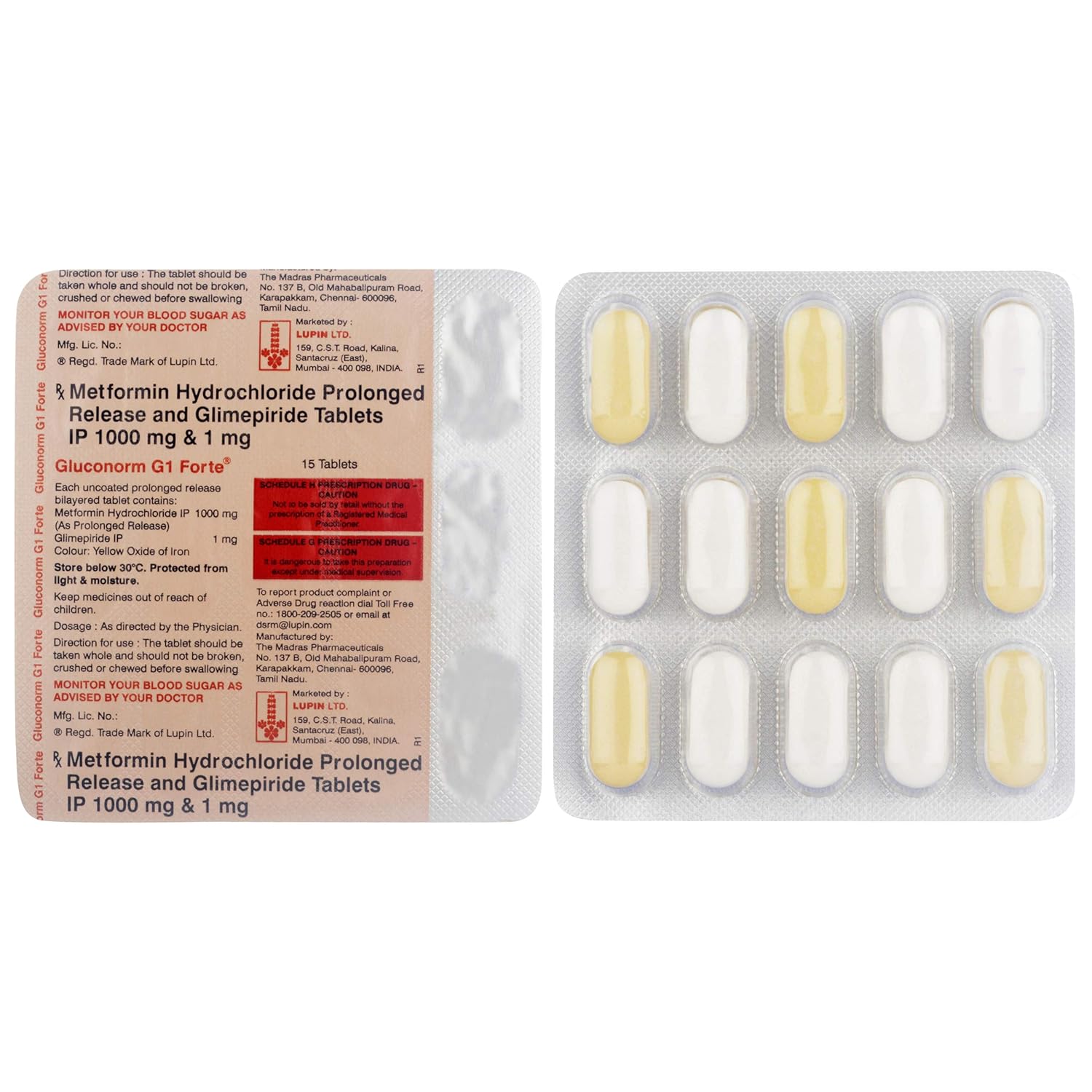 Gluconorm-G 1 Forte Tablet PR