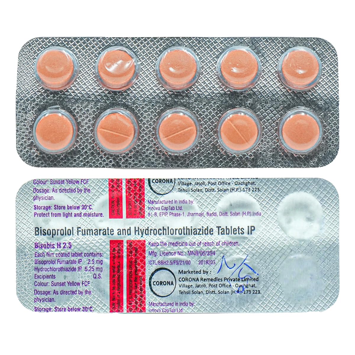 Bisobis H 2.5mg/6.25mg Tablet