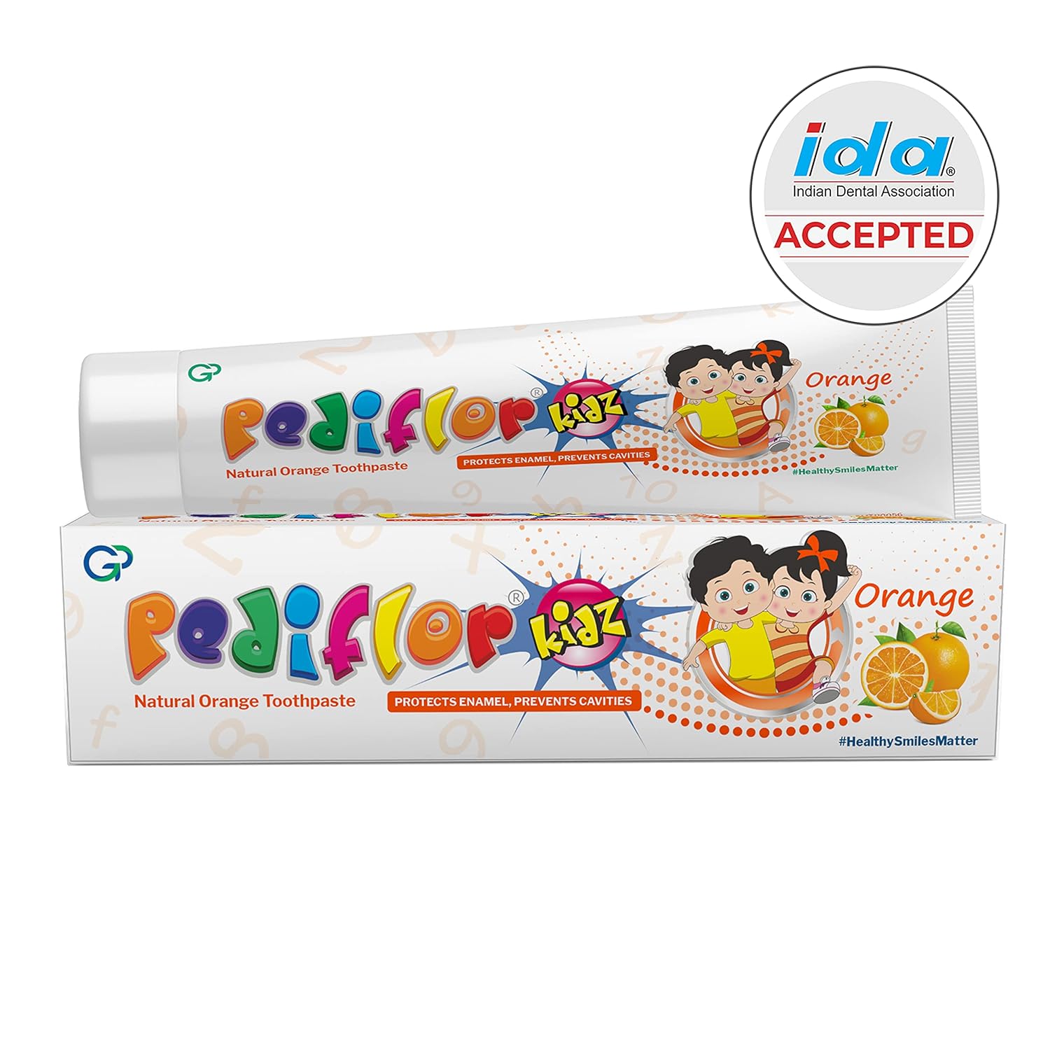 Pediflor Kidz Toothpaste | Protects Enamel & Prevents Cavity | Flavour Orange