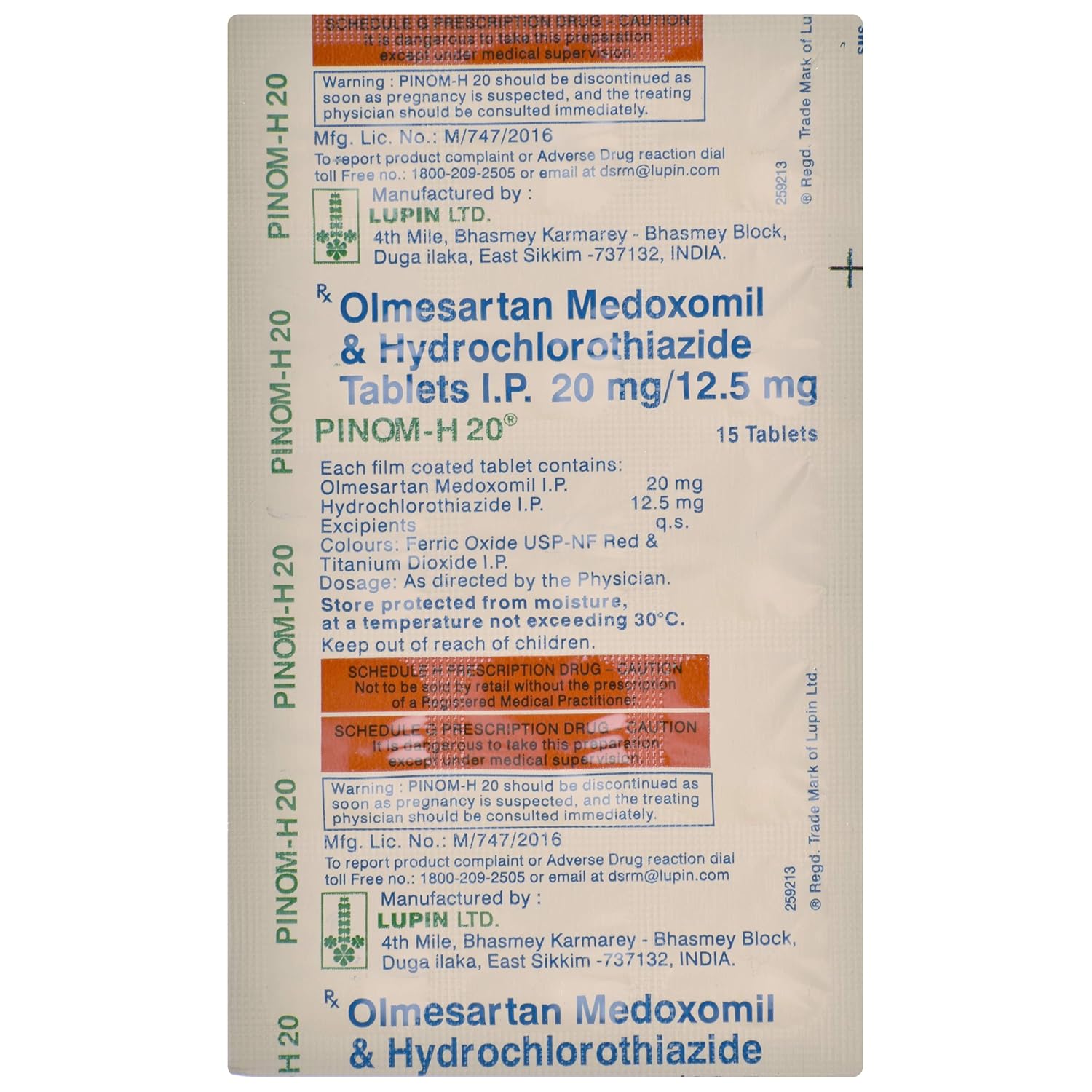 Pinom-H 20 Tablet
