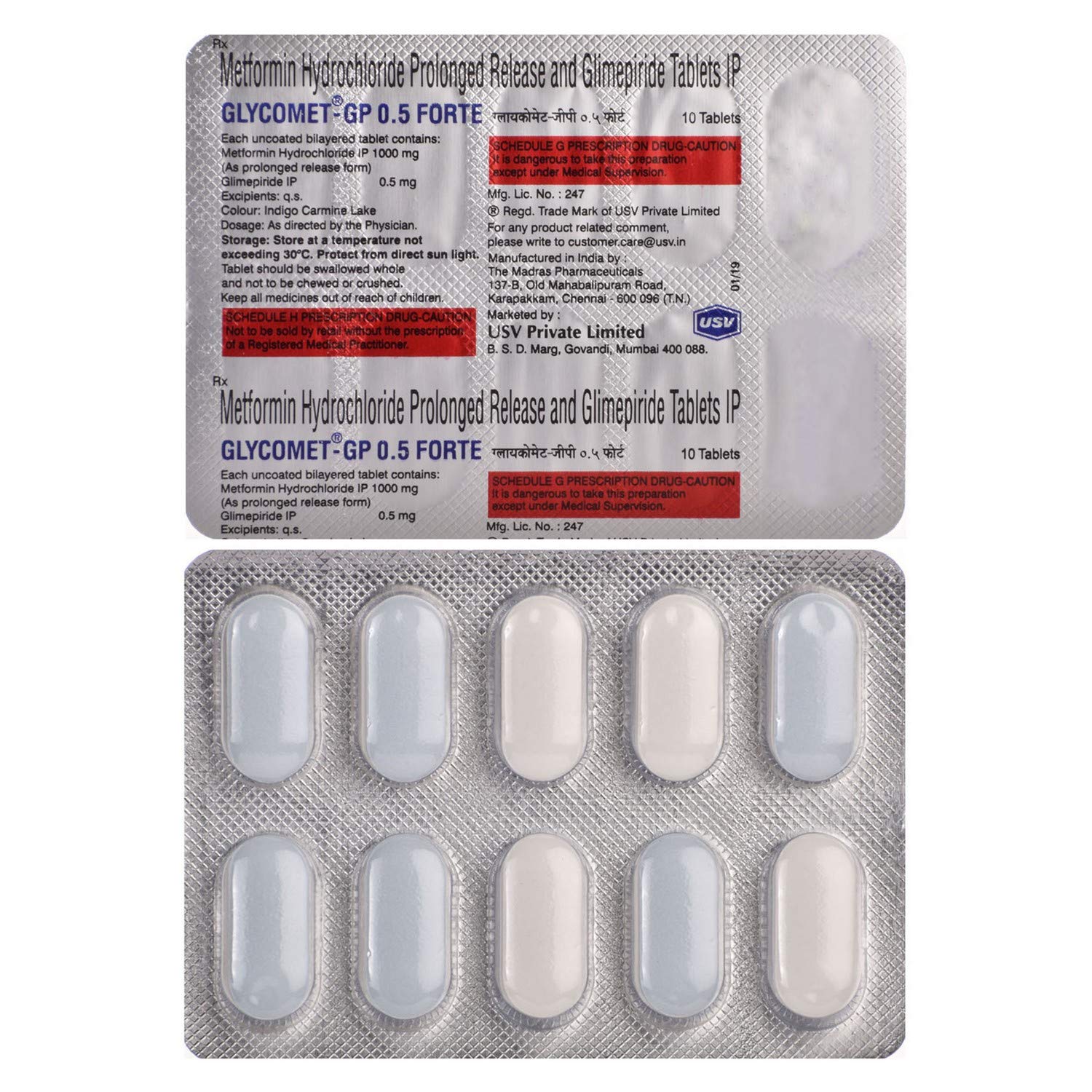 Glycomet-GP 0.5 Forte Tablet PR